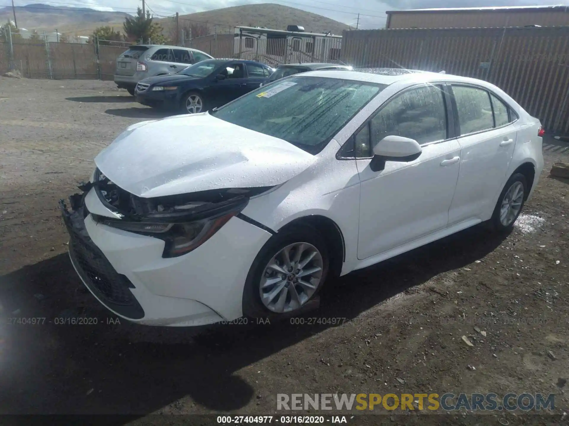 2 Photograph of a damaged car JTDHPRAE1LJ033245 TOYOTA COROLLA 2020