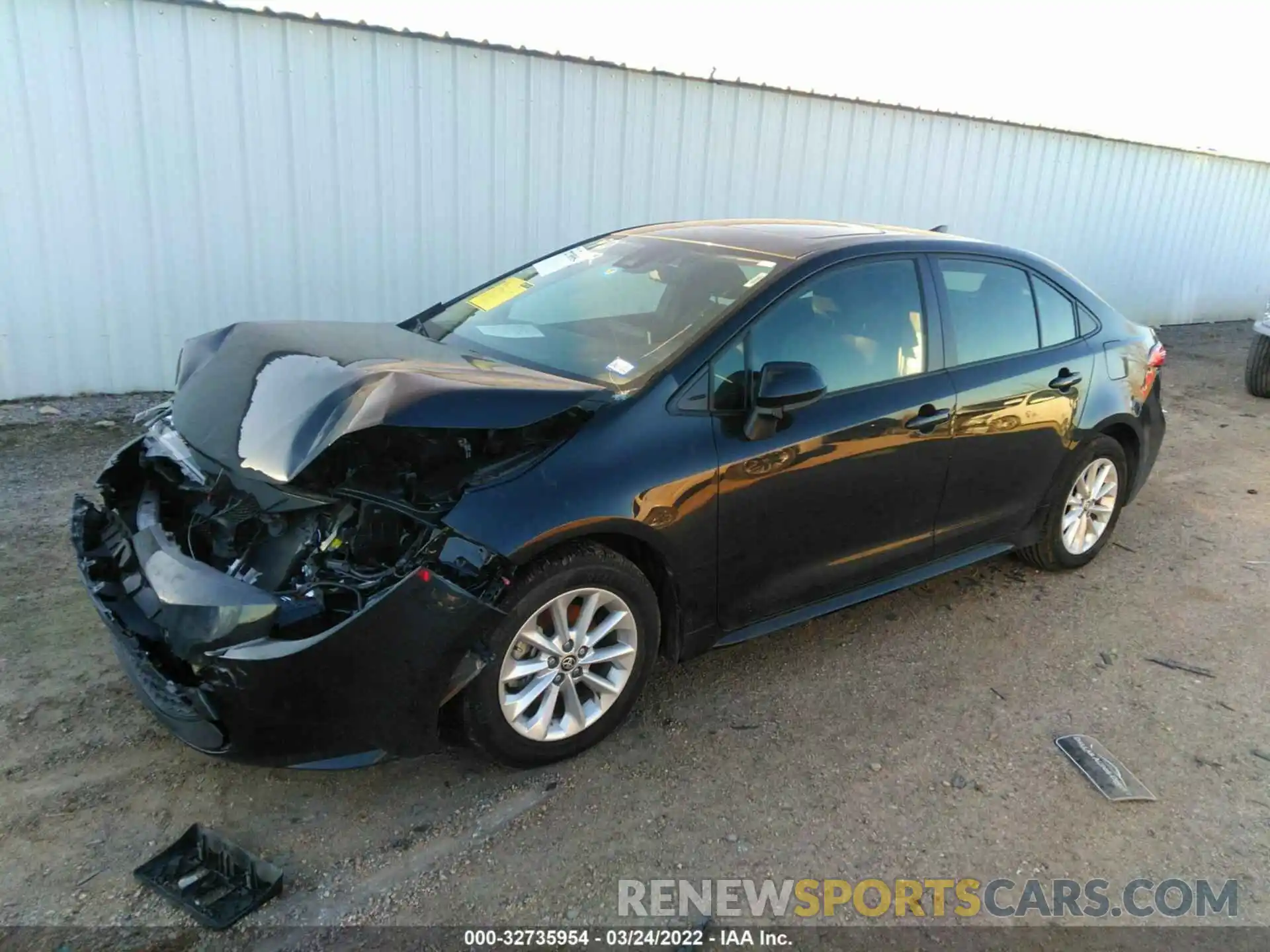 2 Photograph of a damaged car JTDHPRAE1LJ040647 TOYOTA COROLLA 2020