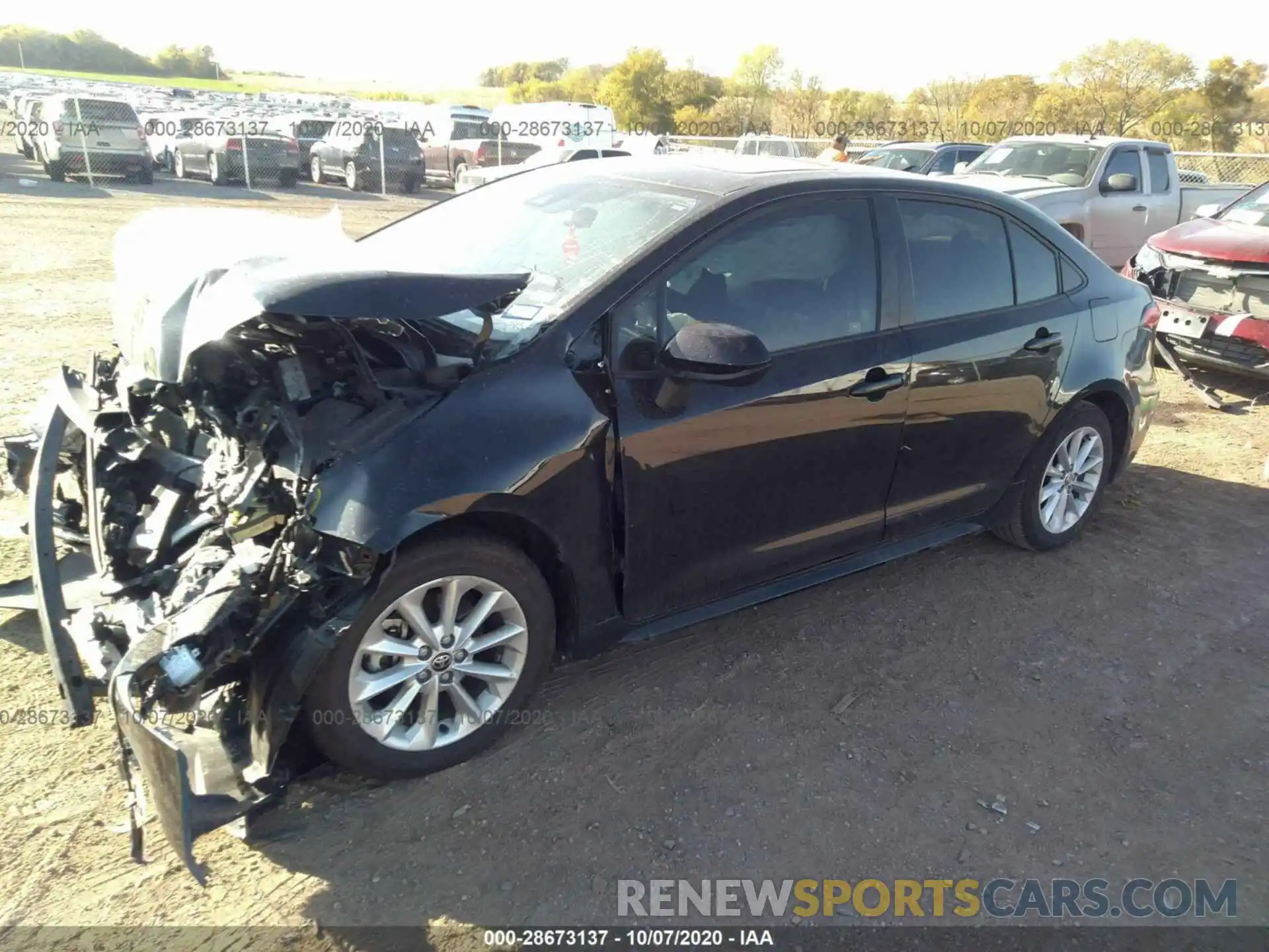 2 Photograph of a damaged car JTDHPRAE1LJ043919 TOYOTA COROLLA 2020