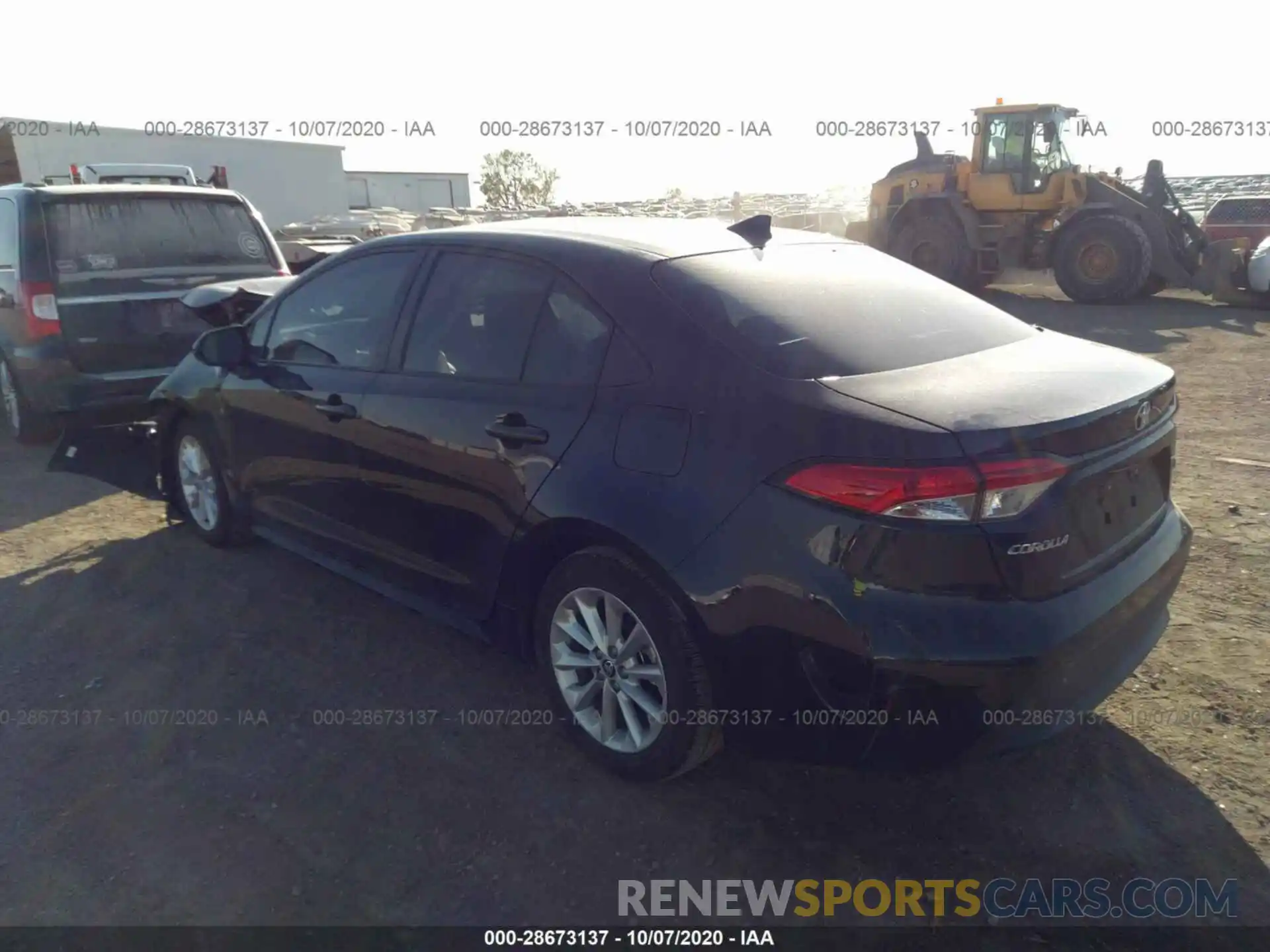 3 Photograph of a damaged car JTDHPRAE1LJ043919 TOYOTA COROLLA 2020