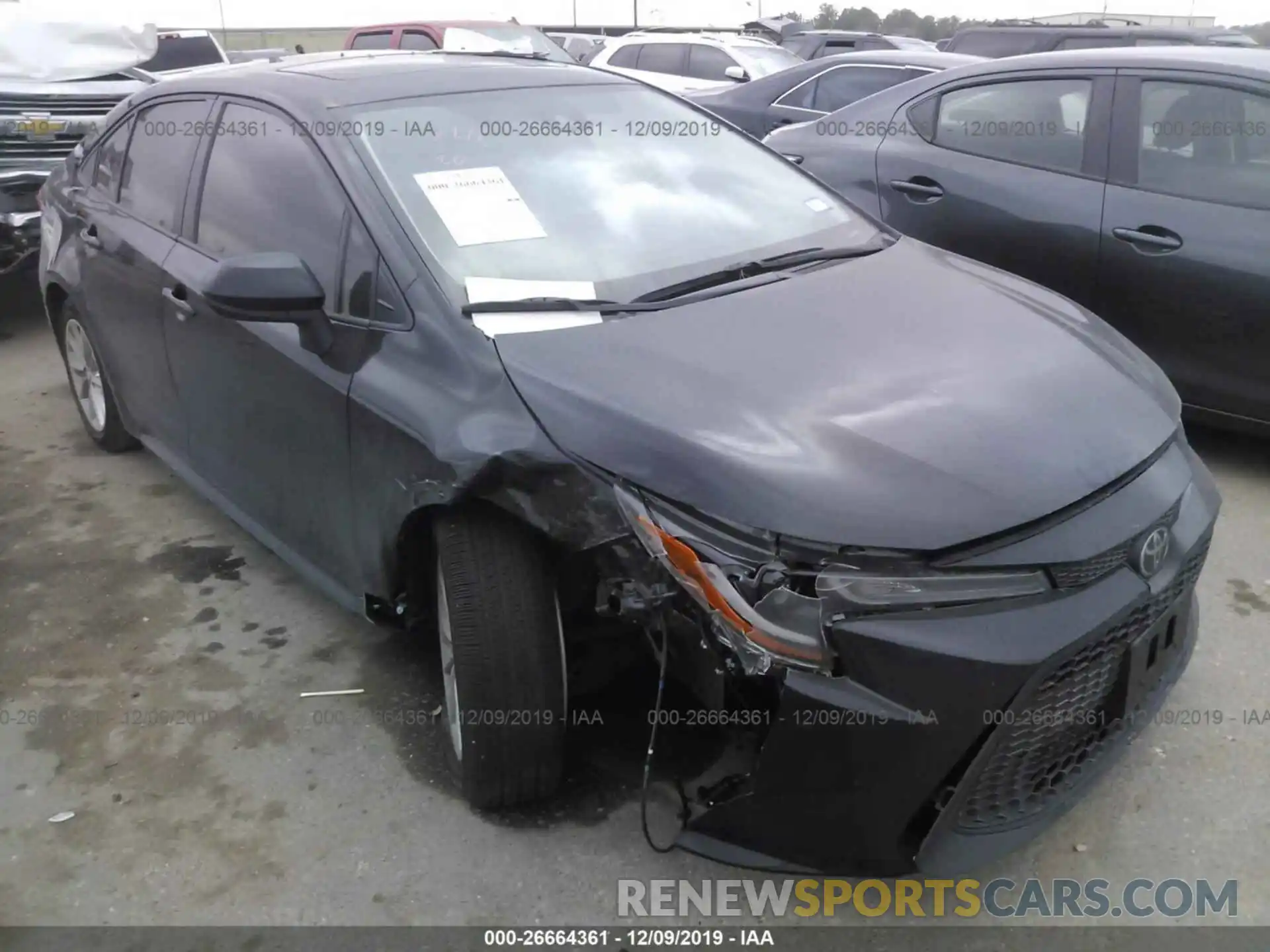 1 Photograph of a damaged car JTDHPRAE1LJ045671 TOYOTA COROLLA 2020