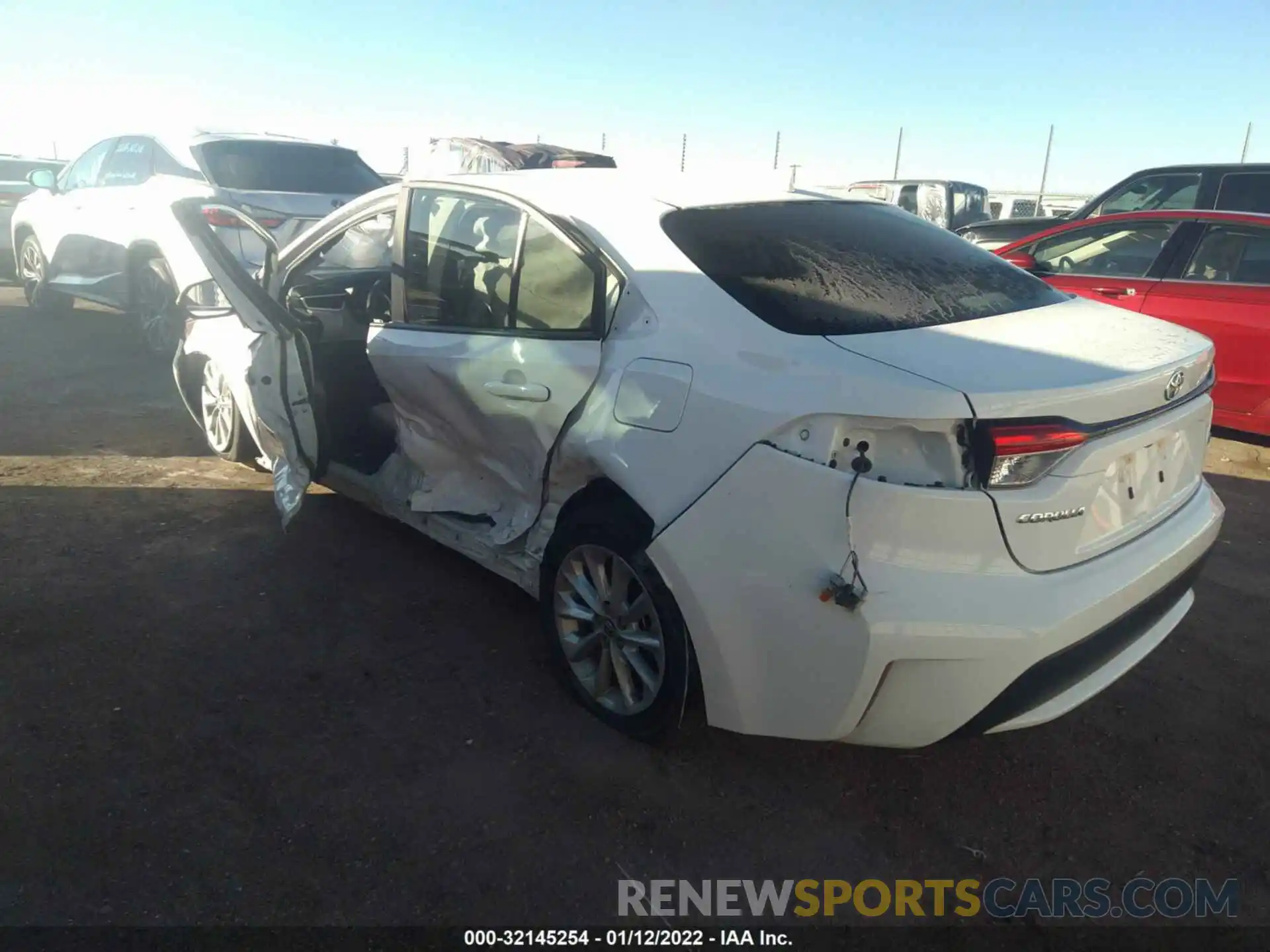 3 Photograph of a damaged car JTDHPRAE1LJ047484 TOYOTA COROLLA 2020