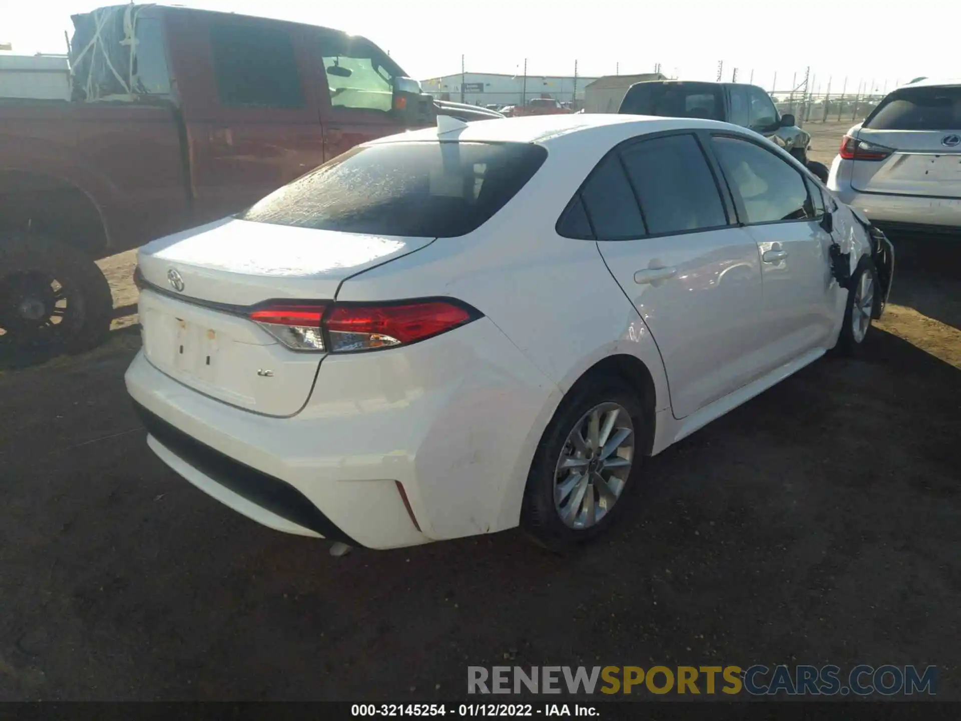 4 Photograph of a damaged car JTDHPRAE1LJ047484 TOYOTA COROLLA 2020