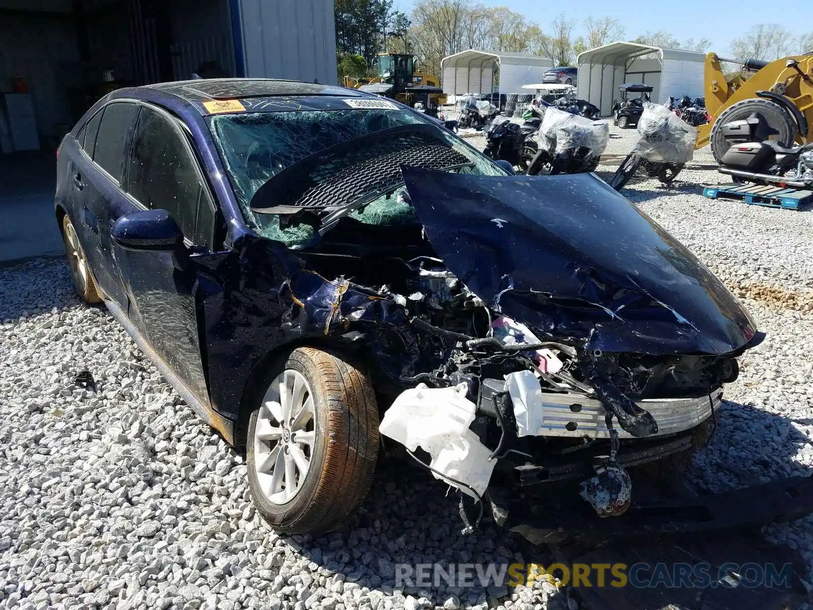 1 Photograph of a damaged car JTDHPRAE1LJ049476 TOYOTA COROLLA 2020