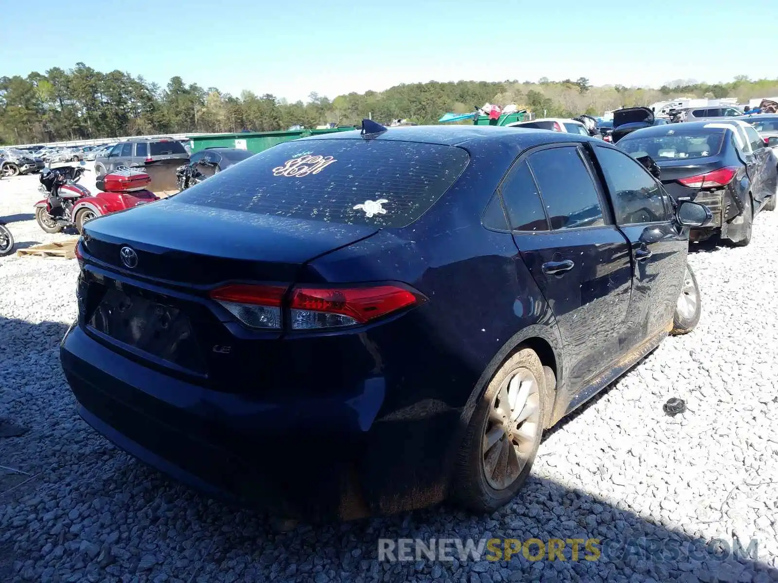 4 Photograph of a damaged car JTDHPRAE1LJ049476 TOYOTA COROLLA 2020