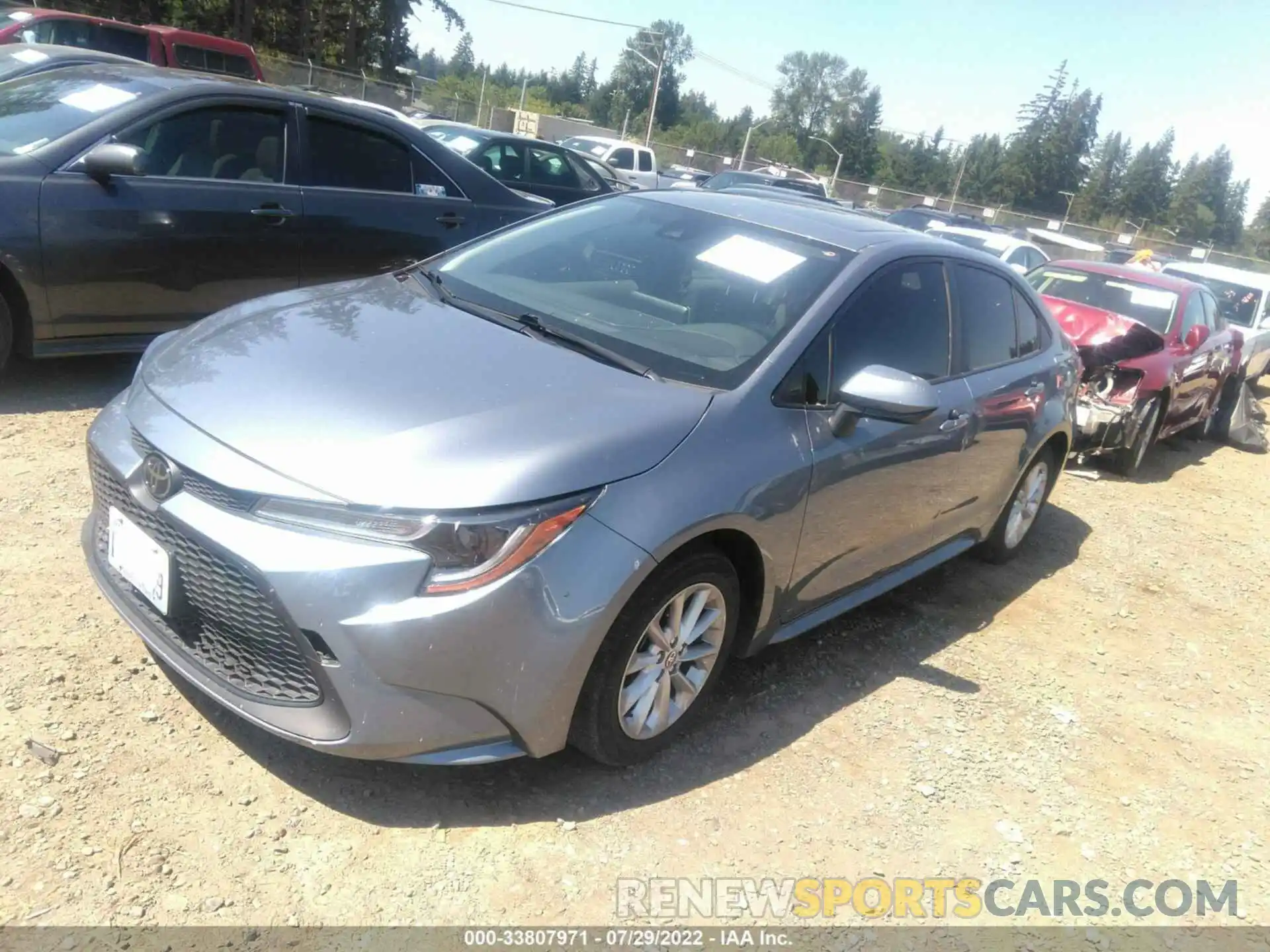 2 Photograph of a damaged car JTDHPRAE1LJ053303 TOYOTA COROLLA 2020