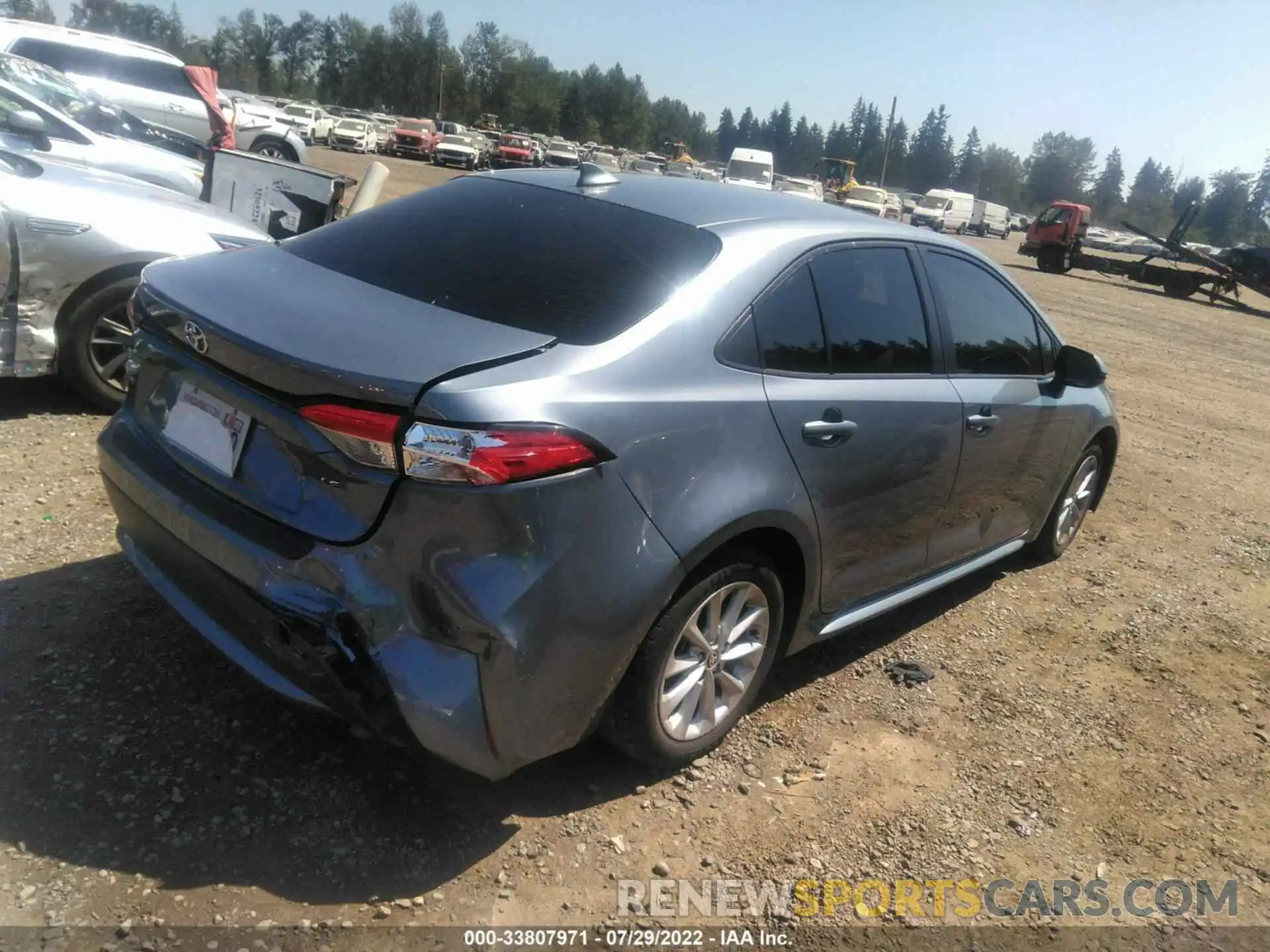 4 Photograph of a damaged car JTDHPRAE1LJ053303 TOYOTA COROLLA 2020