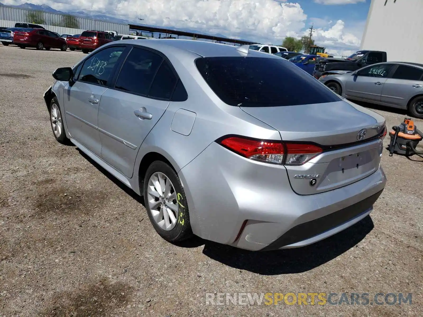 3 Photograph of a damaged car JTDHPRAE1LJ056055 TOYOTA COROLLA 2020