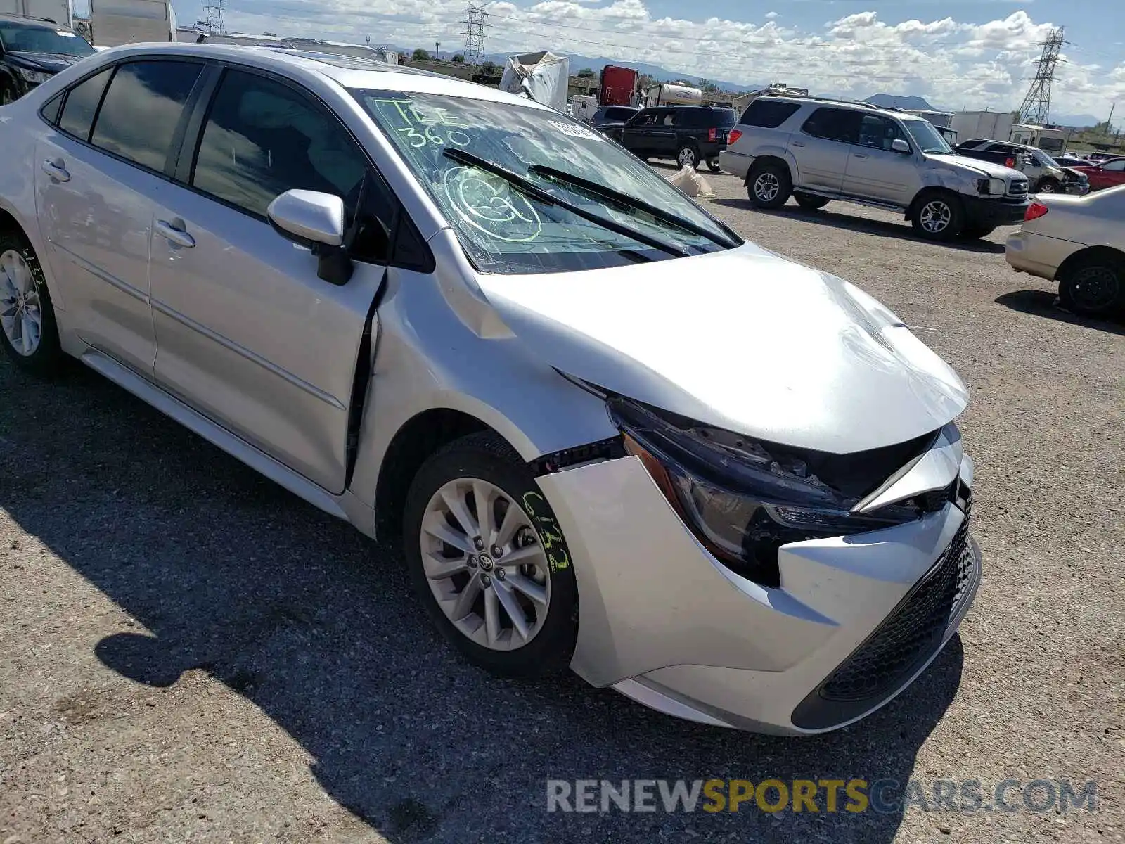 9 Photograph of a damaged car JTDHPRAE1LJ056055 TOYOTA COROLLA 2020