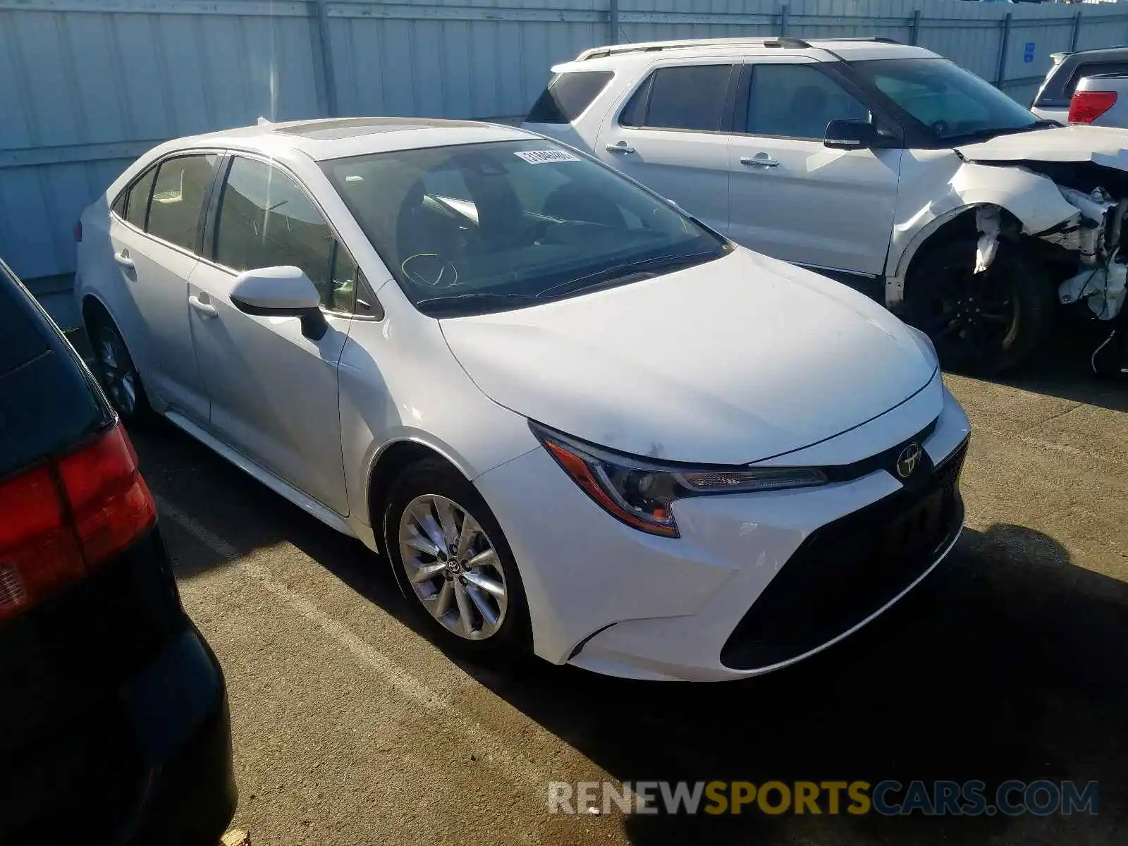 1 Photograph of a damaged car JTDHPRAE1LJ059974 TOYOTA COROLLA 2020