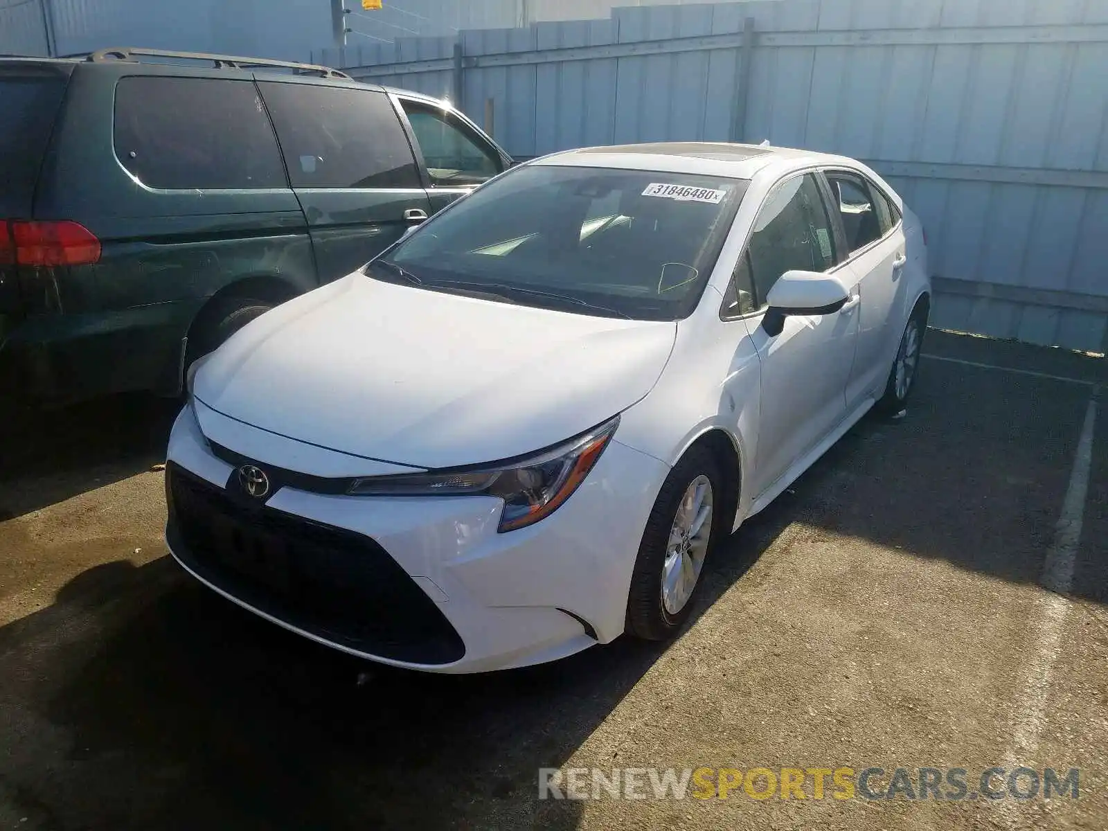 2 Photograph of a damaged car JTDHPRAE1LJ059974 TOYOTA COROLLA 2020