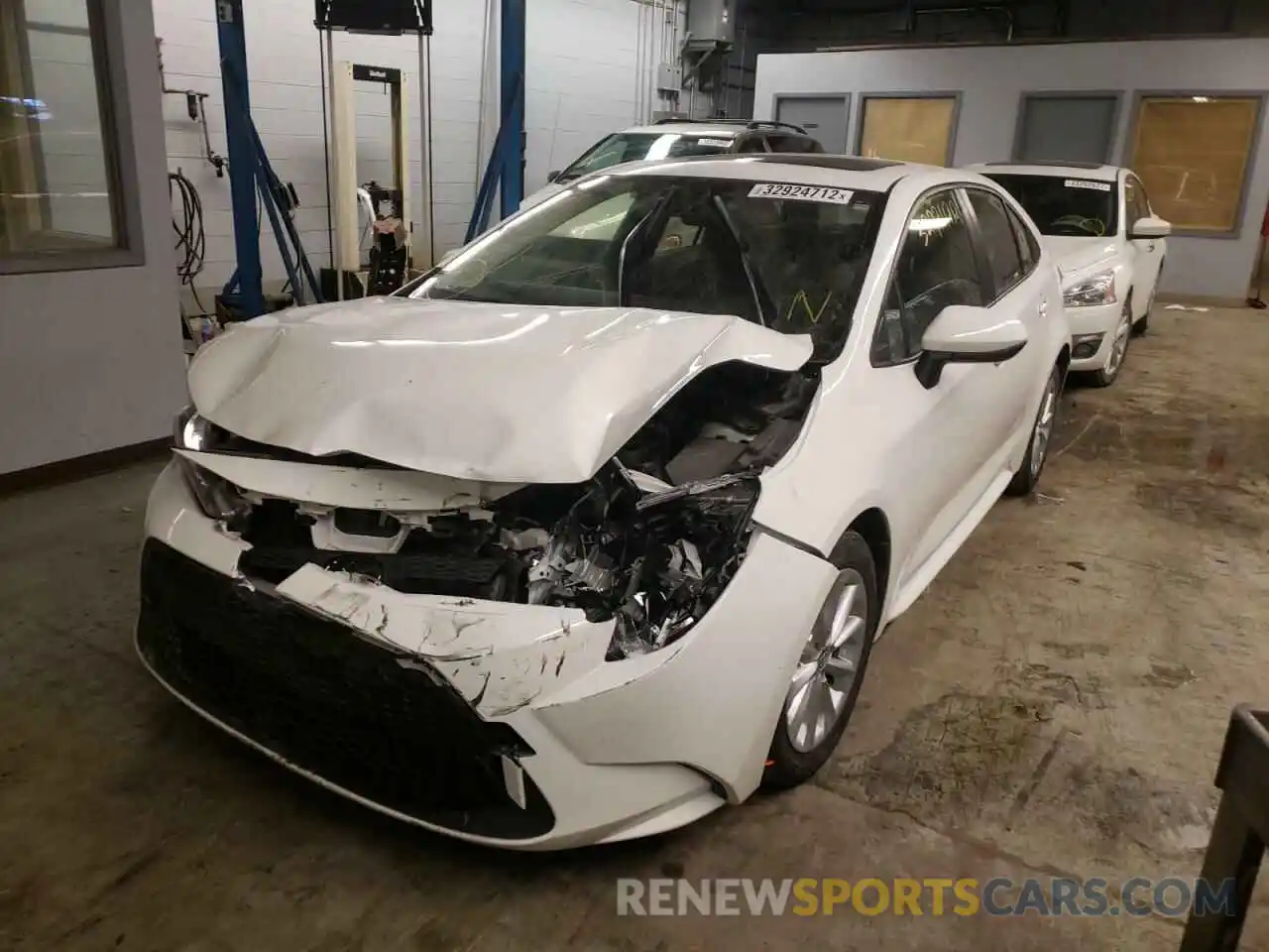 2 Photograph of a damaged car JTDHPRAE1LJ060011 TOYOTA COROLLA 2020