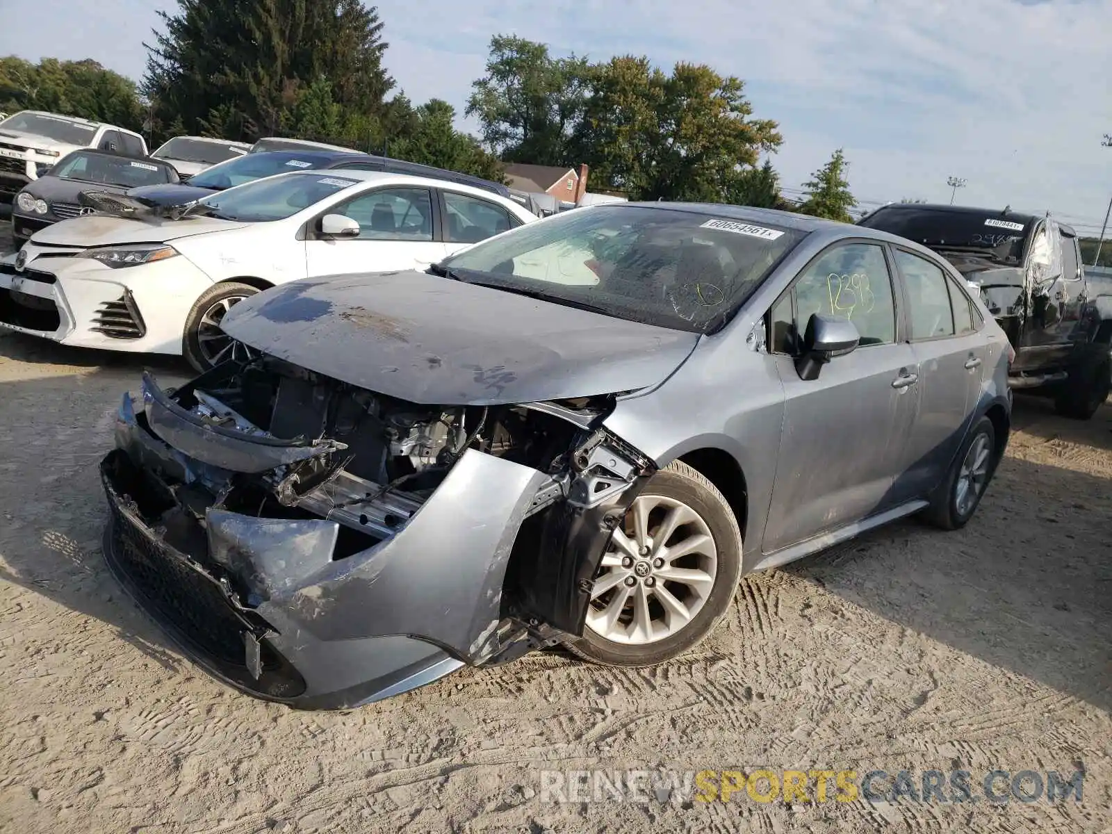 2 Photograph of a damaged car JTDHPRAE1LJ063524 TOYOTA COROLLA 2020