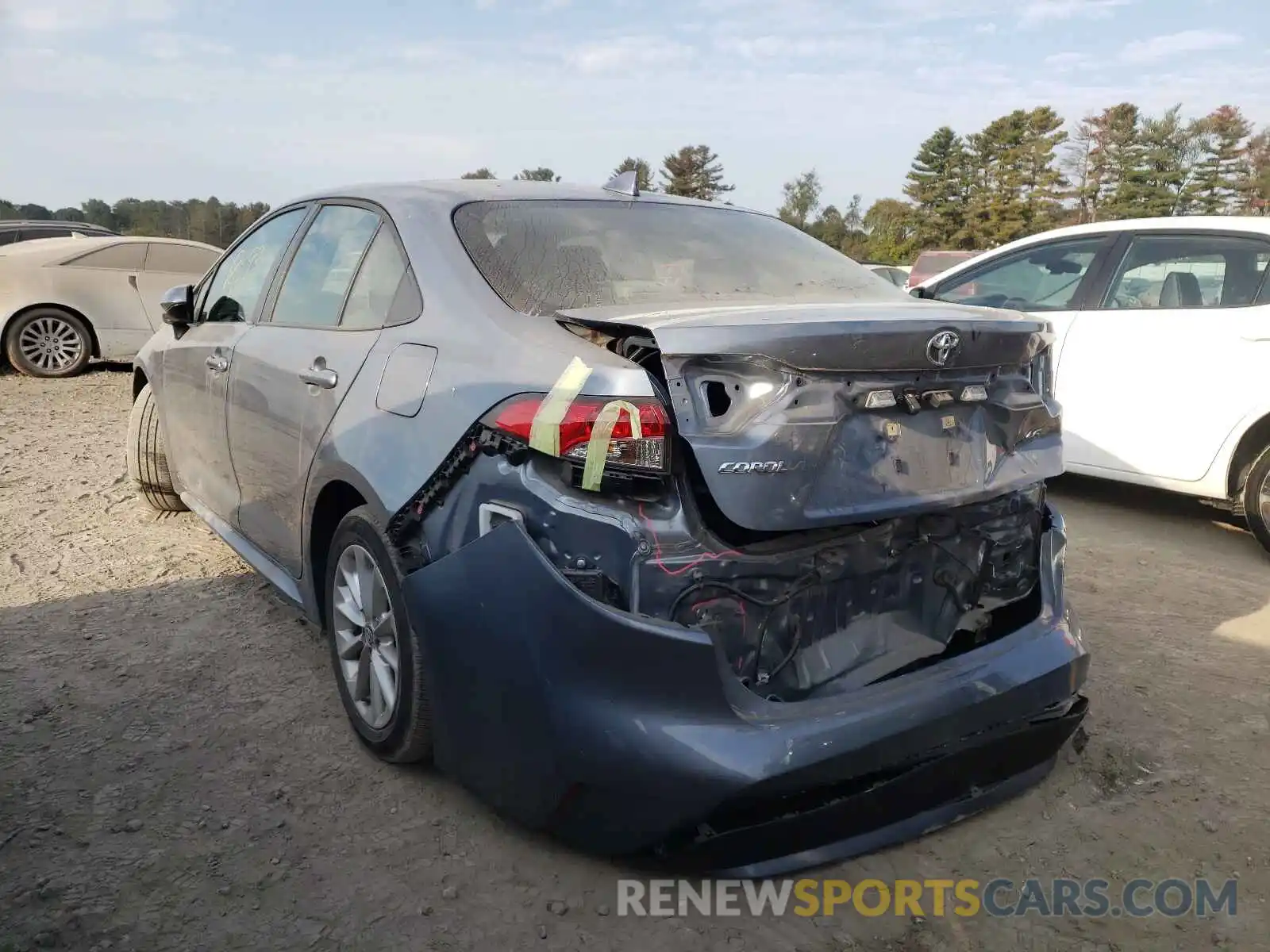 3 Photograph of a damaged car JTDHPRAE1LJ063524 TOYOTA COROLLA 2020