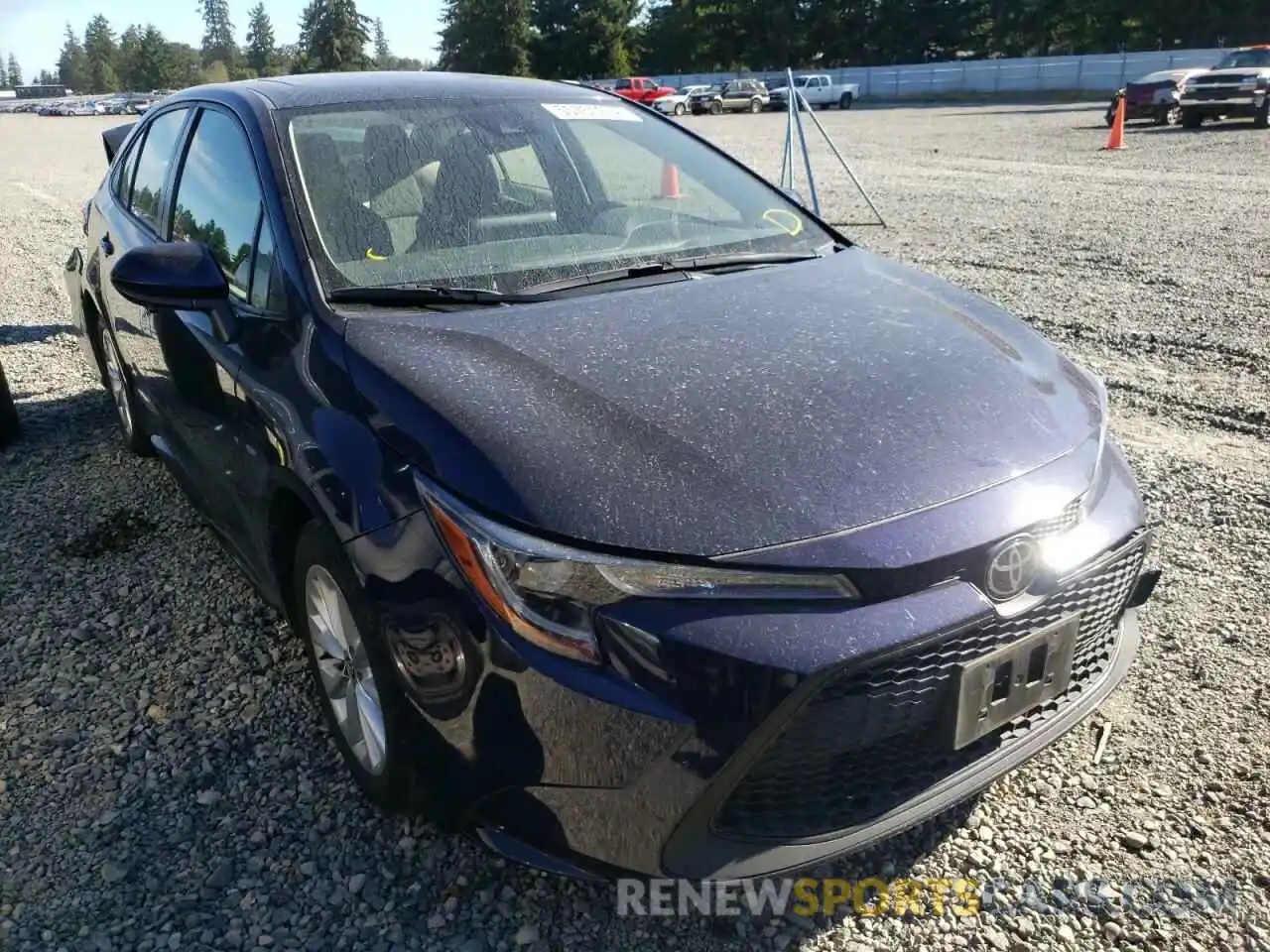 1 Photograph of a damaged car JTDHPRAE1LJ066259 TOYOTA COROLLA 2020