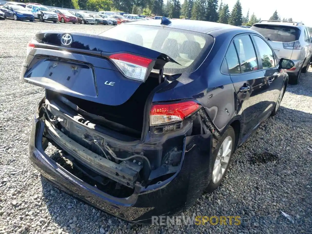 4 Photograph of a damaged car JTDHPRAE1LJ066259 TOYOTA COROLLA 2020