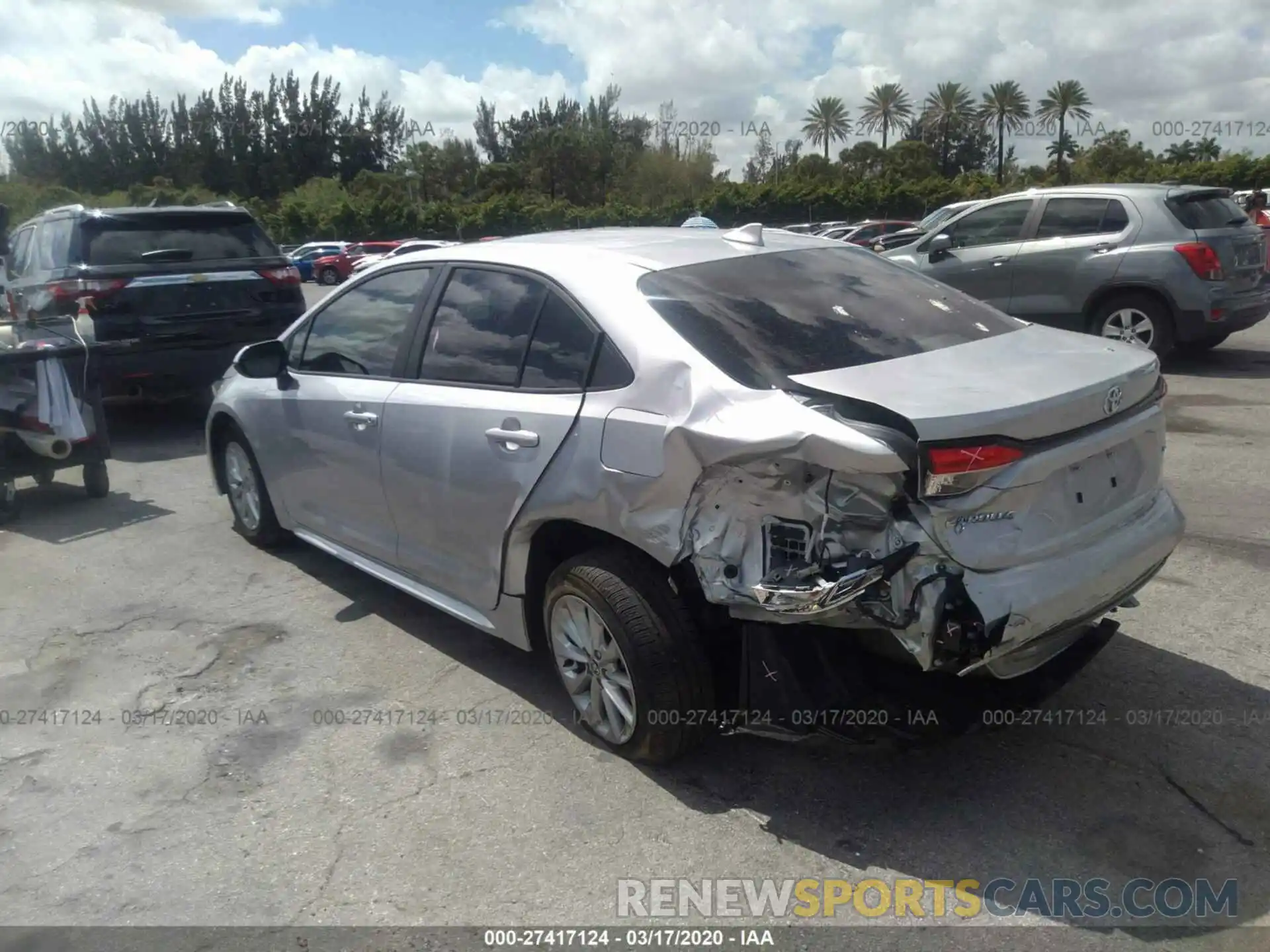 3 Photograph of a damaged car JTDHPRAE1LJ068576 TOYOTA COROLLA 2020