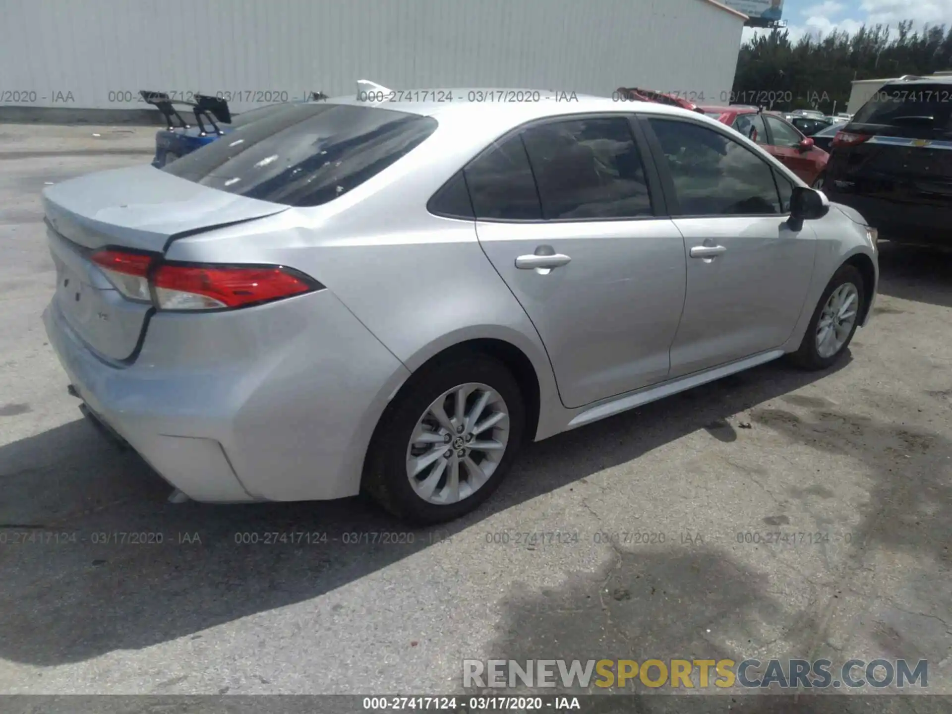 4 Photograph of a damaged car JTDHPRAE1LJ068576 TOYOTA COROLLA 2020