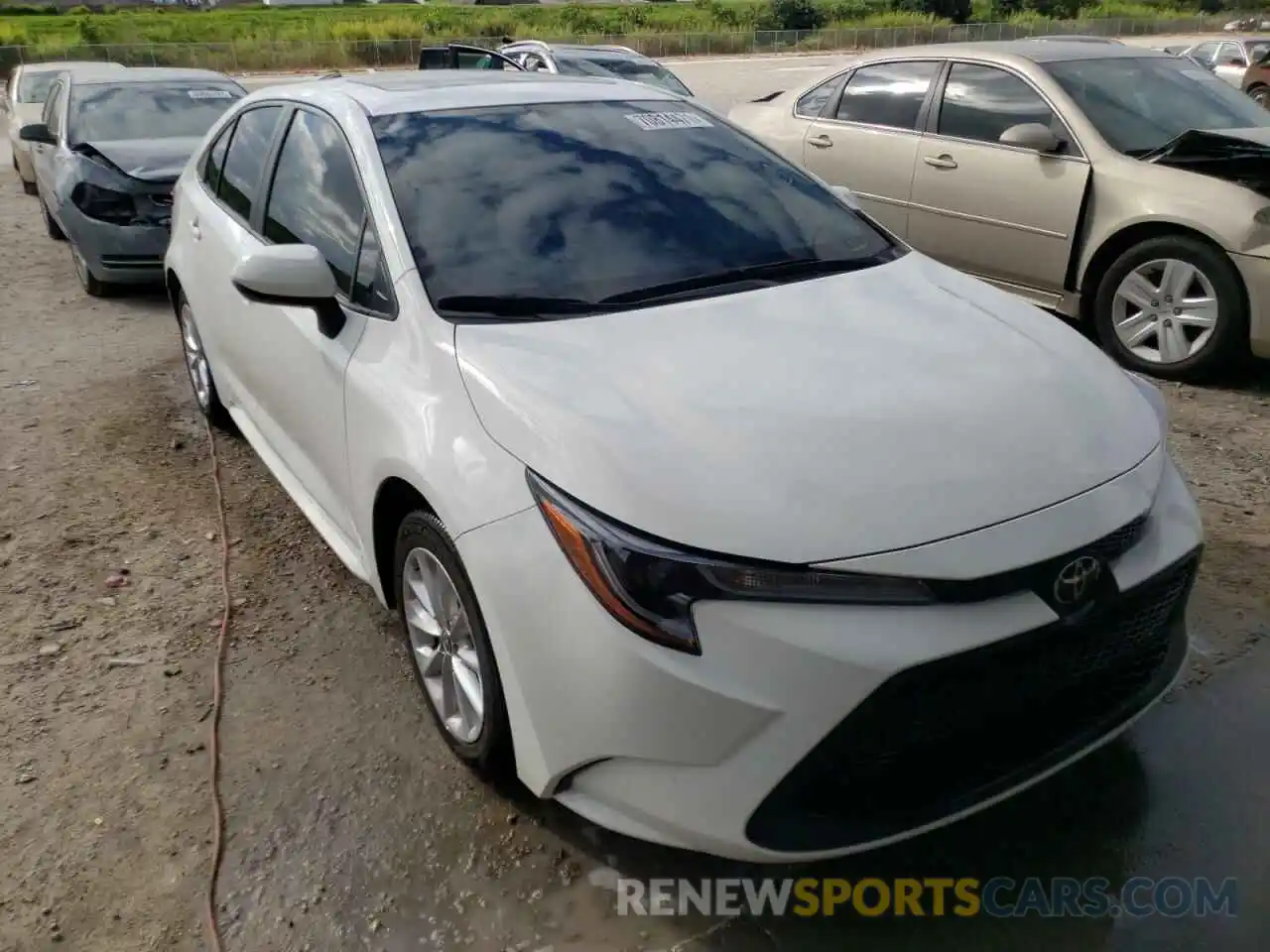 1 Photograph of a damaged car JTDHPRAE1LJ073437 TOYOTA COROLLA 2020