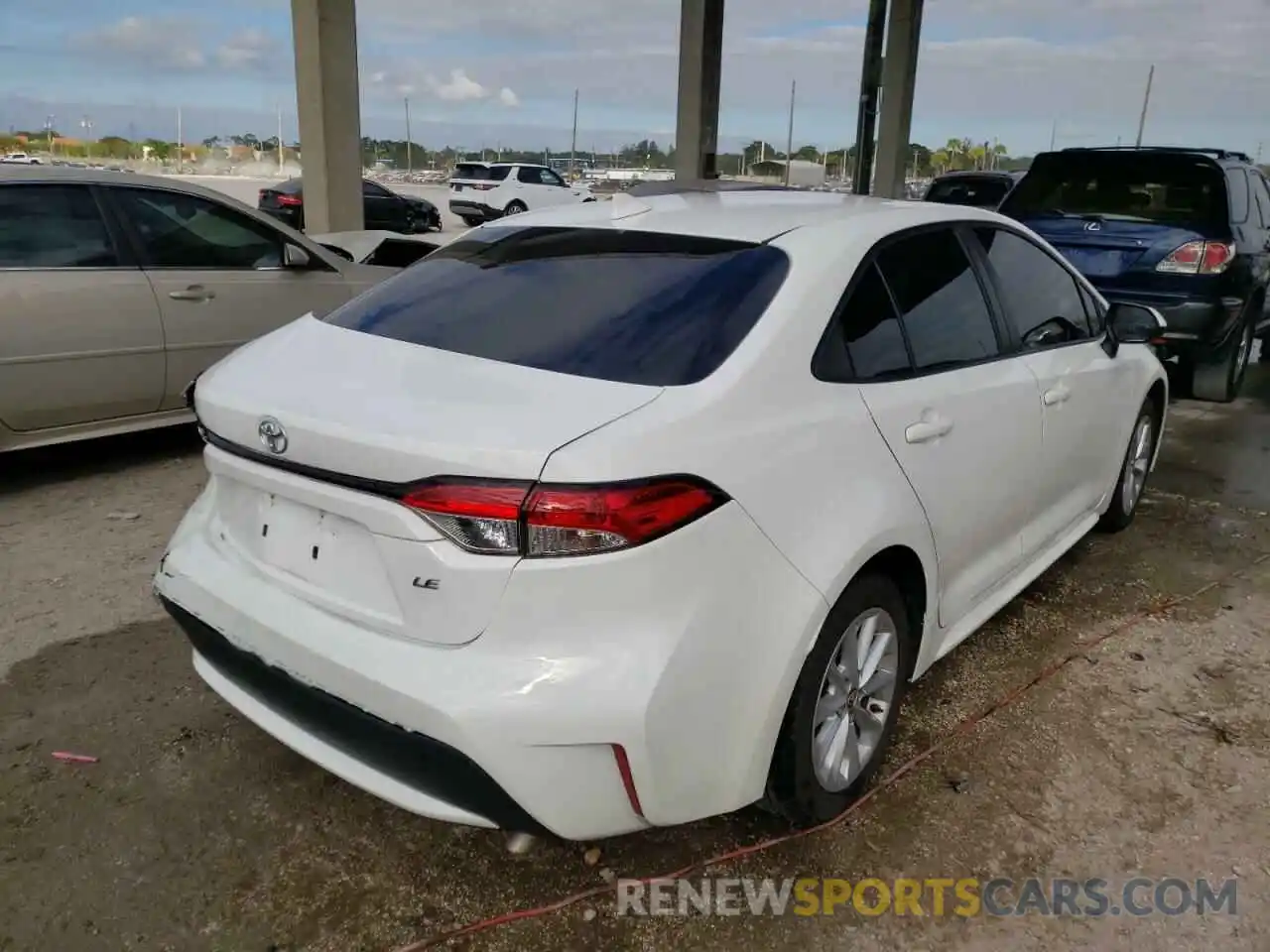 4 Photograph of a damaged car JTDHPRAE1LJ073437 TOYOTA COROLLA 2020