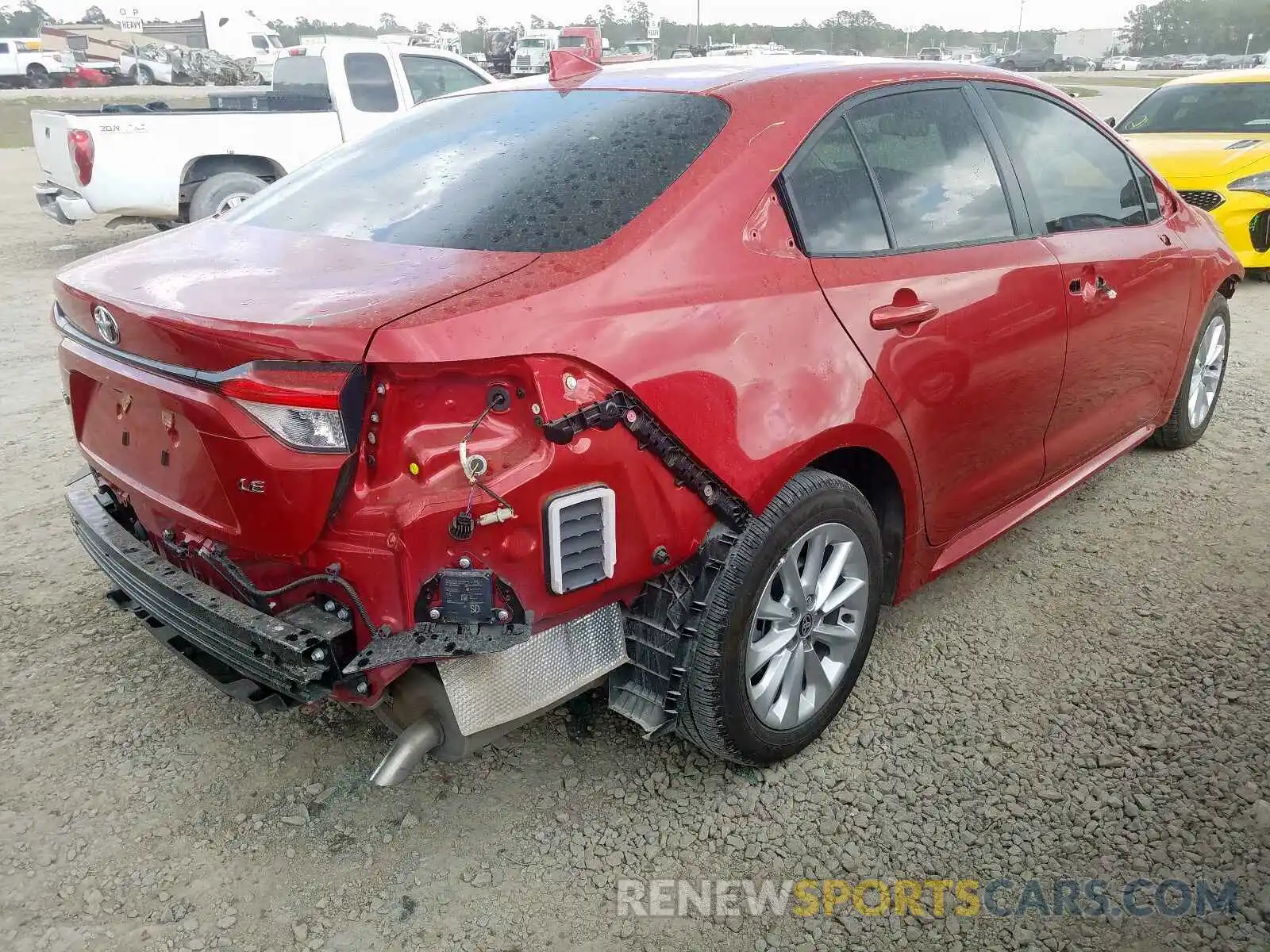 4 Photograph of a damaged car JTDHPRAE2LJ002442 TOYOTA COROLLA 2020