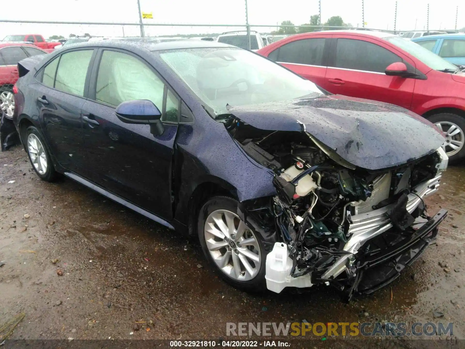 1 Photograph of a damaged car JTDHPRAE2LJ004854 TOYOTA COROLLA 2020