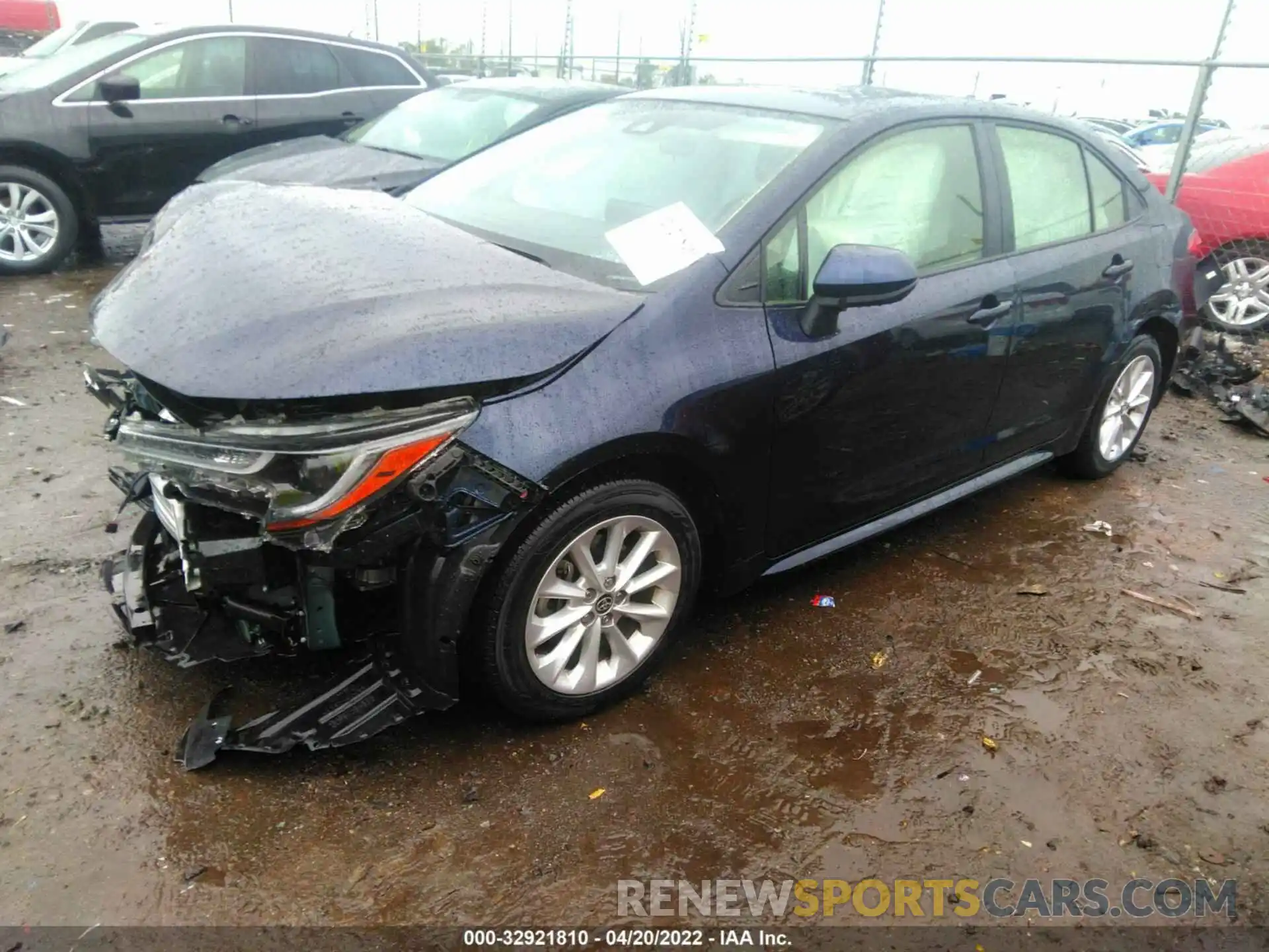 2 Photograph of a damaged car JTDHPRAE2LJ004854 TOYOTA COROLLA 2020