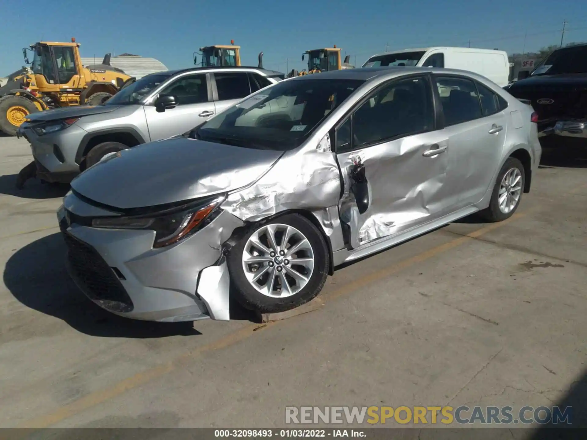 2 Photograph of a damaged car JTDHPRAE2LJ005910 TOYOTA COROLLA 2020