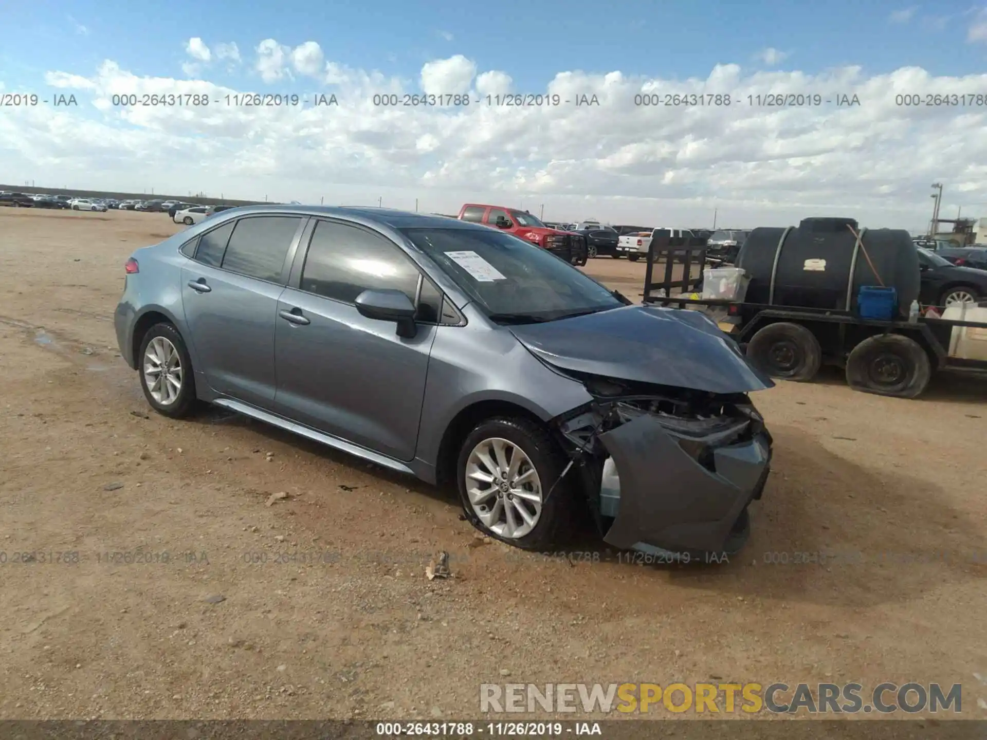 1 Photograph of a damaged car JTDHPRAE2LJ007575 TOYOTA COROLLA 2020