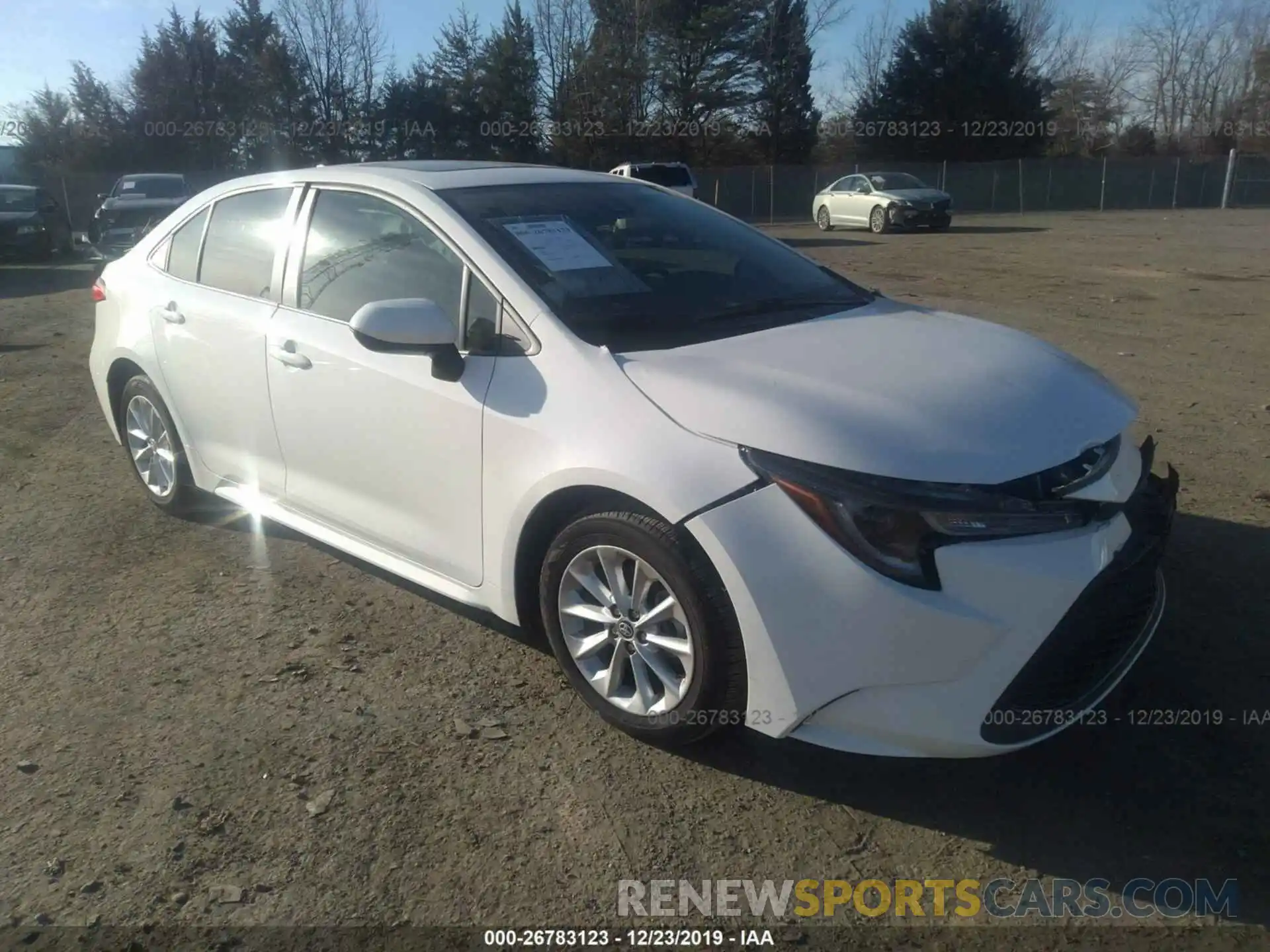 1 Photograph of a damaged car JTDHPRAE2LJ012260 TOYOTA COROLLA 2020