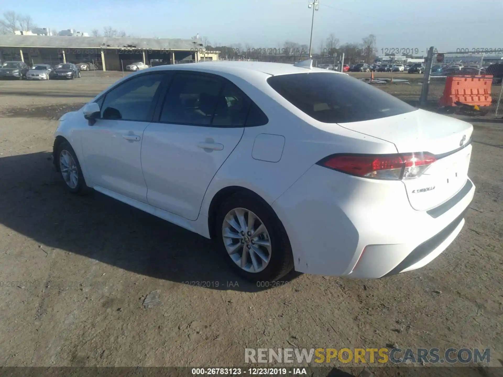 3 Photograph of a damaged car JTDHPRAE2LJ012260 TOYOTA COROLLA 2020