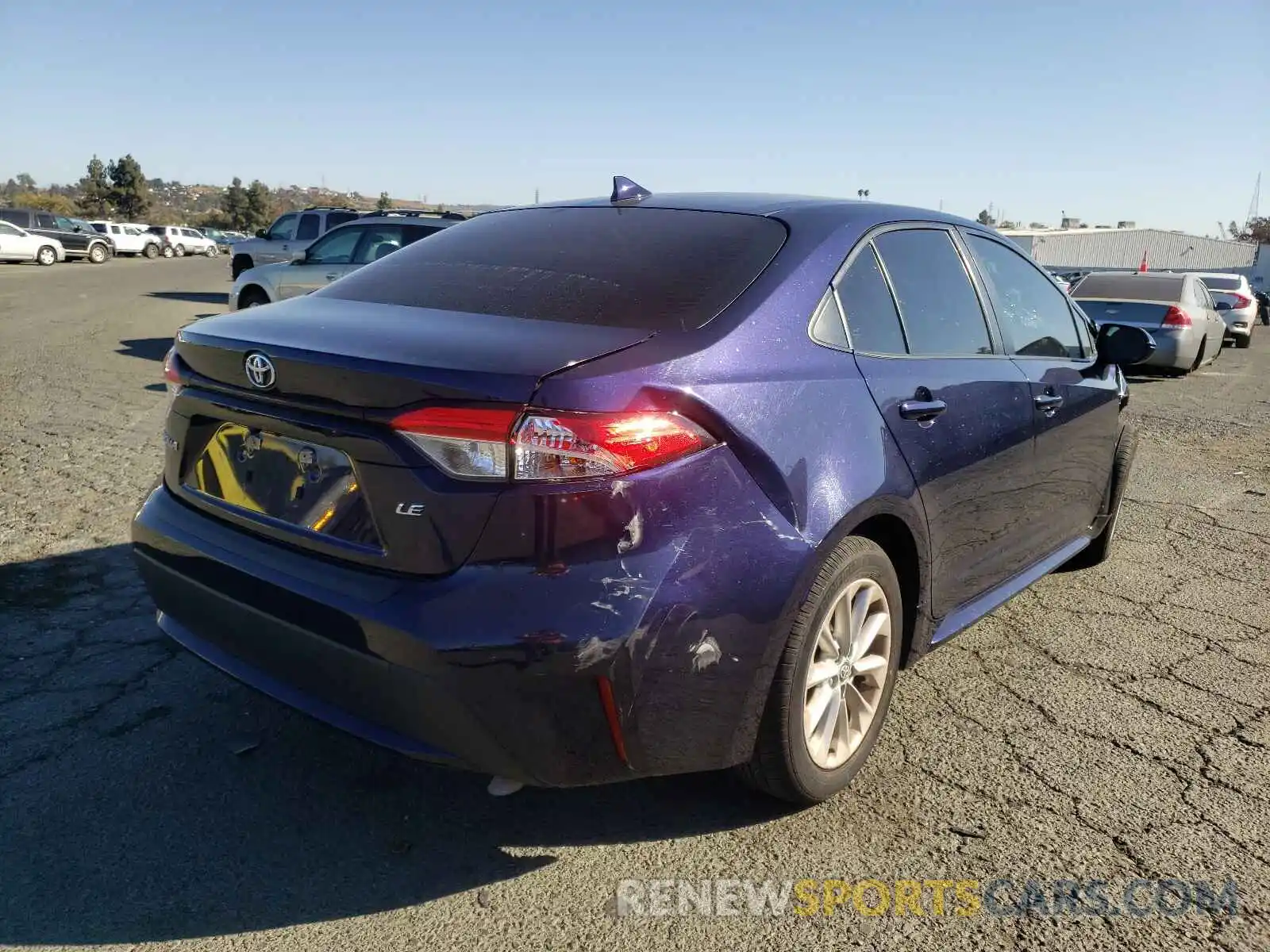 4 Photograph of a damaged car JTDHPRAE2LJ012906 TOYOTA COROLLA 2020