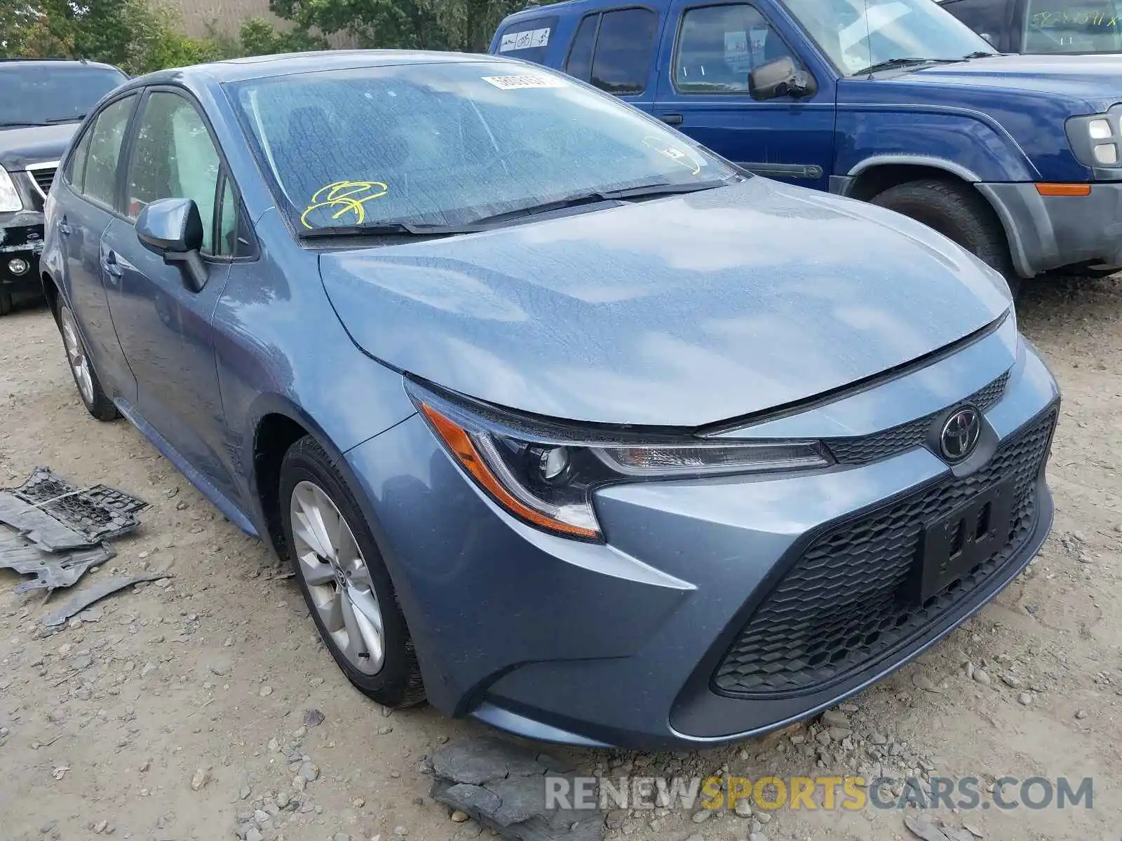 1 Photograph of a damaged car JTDHPRAE2LJ014025 TOYOTA COROLLA 2020