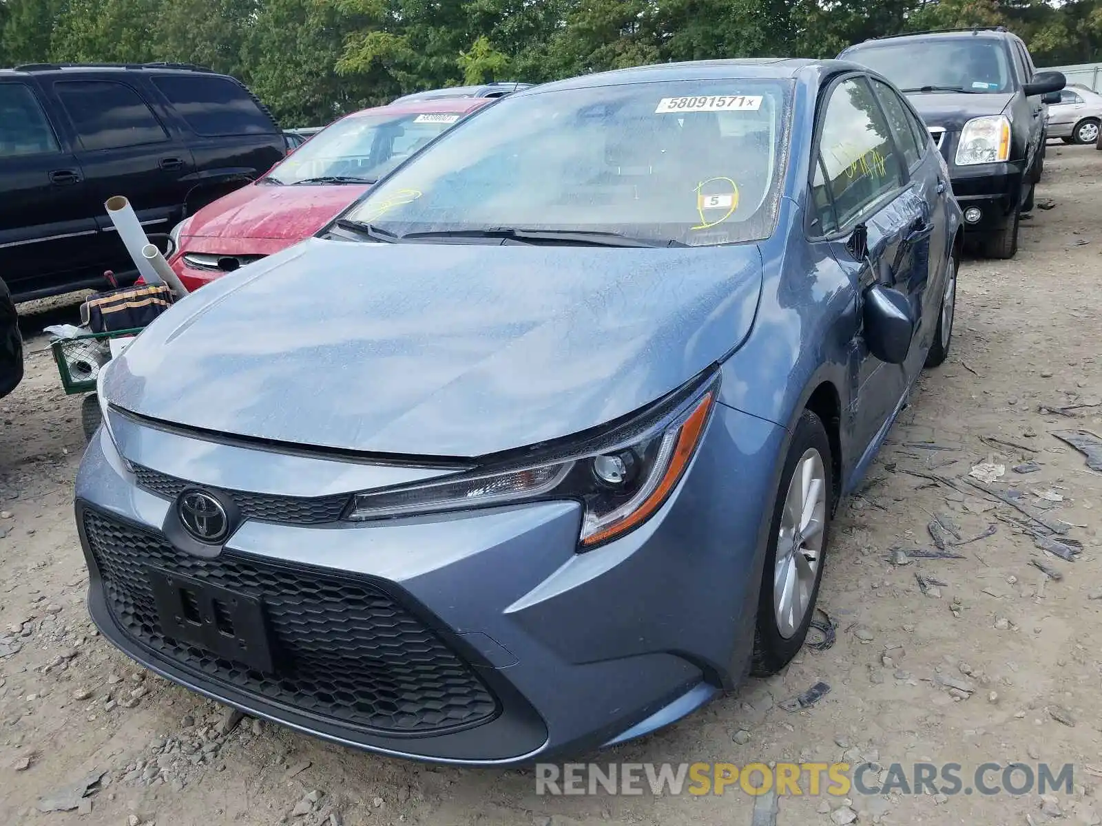 2 Photograph of a damaged car JTDHPRAE2LJ014025 TOYOTA COROLLA 2020