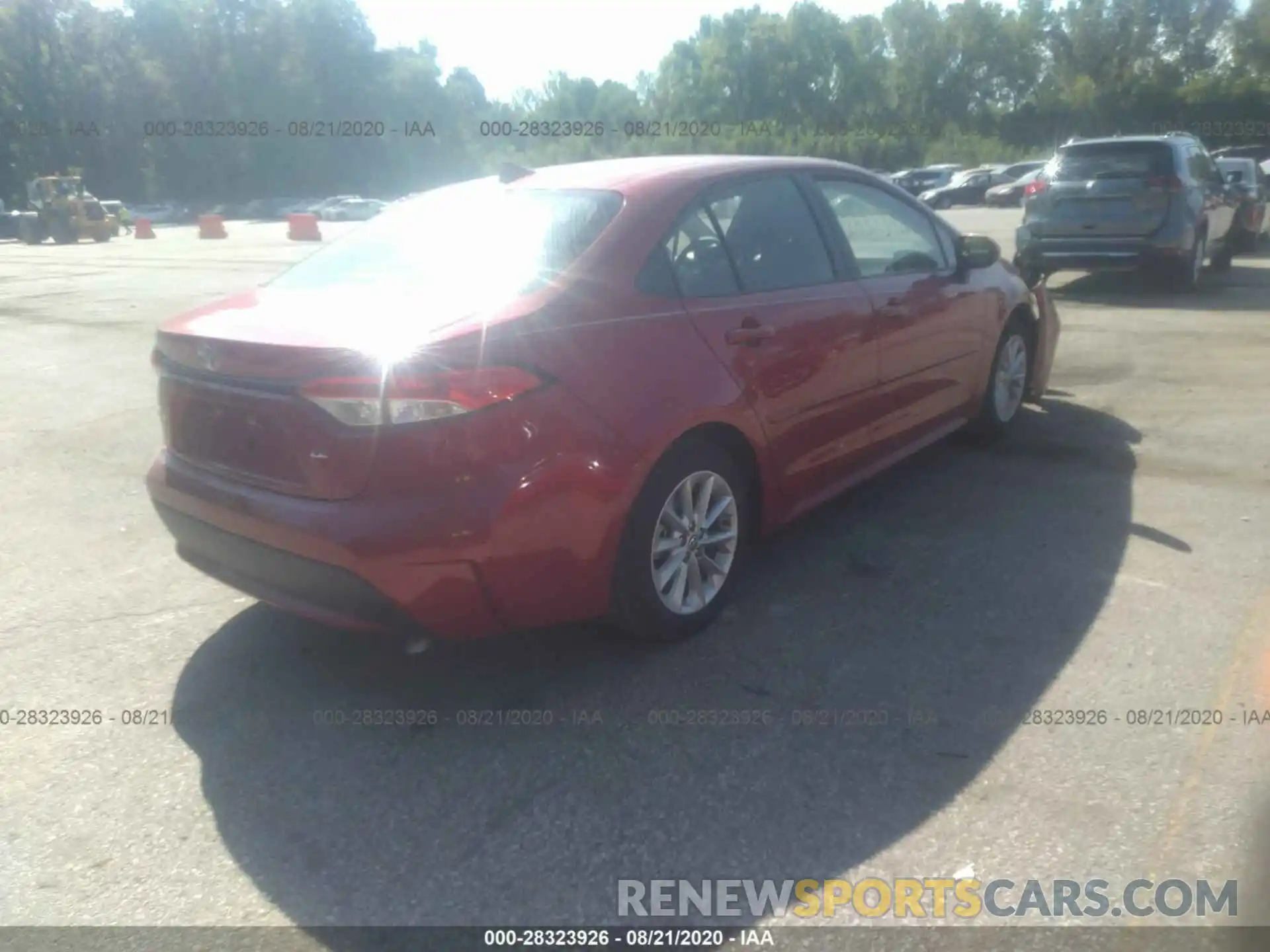 4 Photograph of a damaged car JTDHPRAE2LJ016907 TOYOTA COROLLA 2020