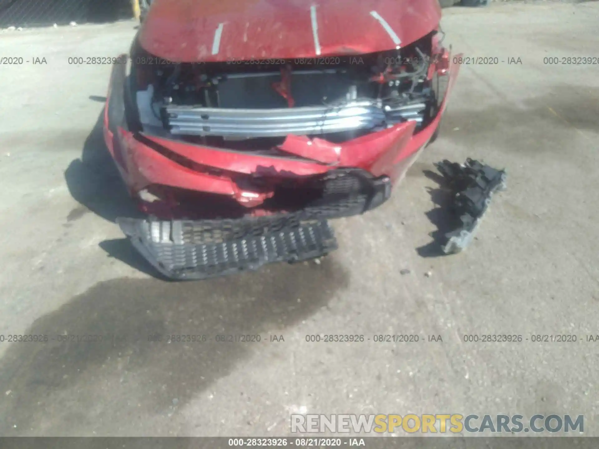 6 Photograph of a damaged car JTDHPRAE2LJ016907 TOYOTA COROLLA 2020