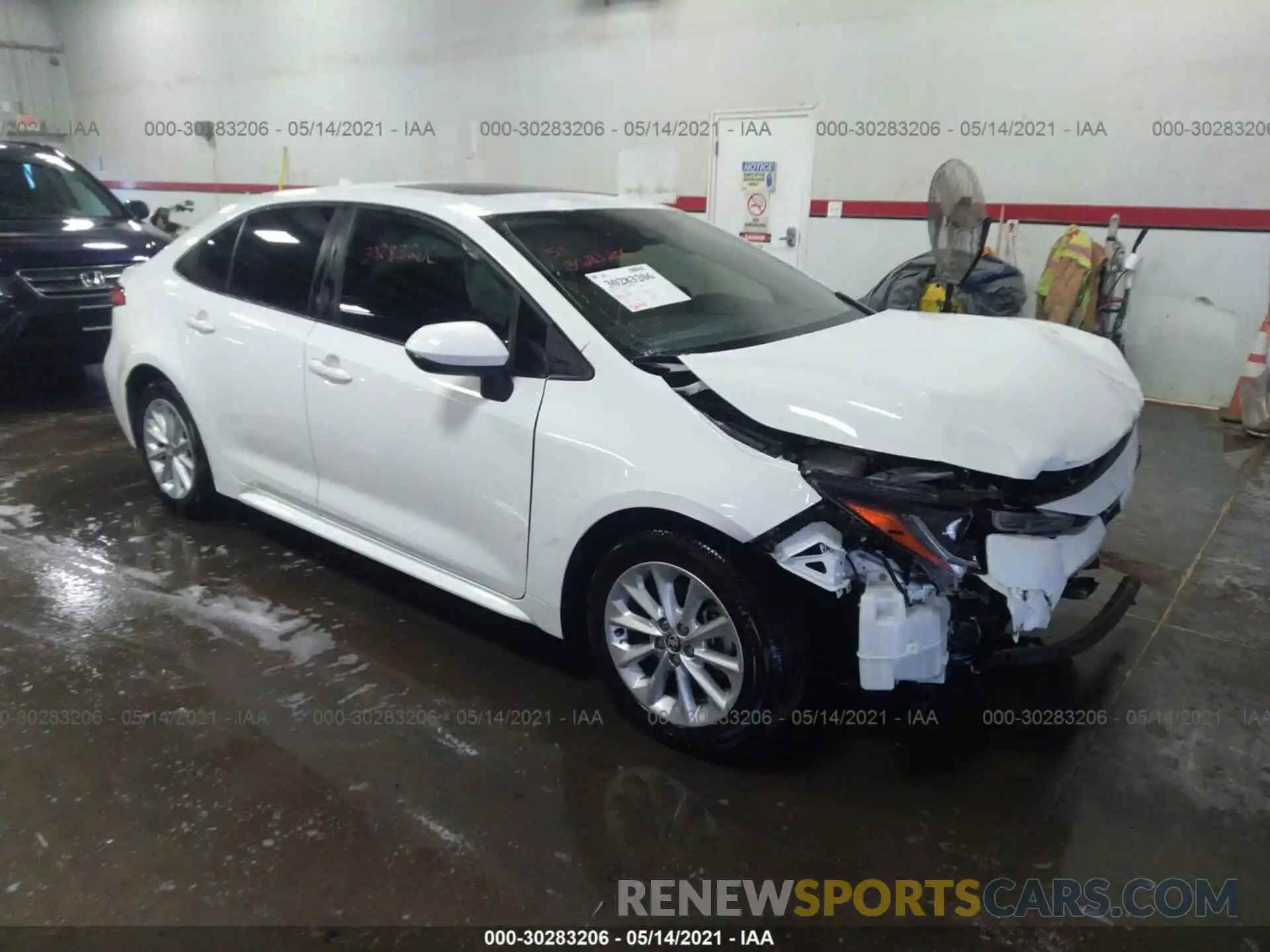 1 Photograph of a damaged car JTDHPRAE2LJ019791 TOYOTA COROLLA 2020