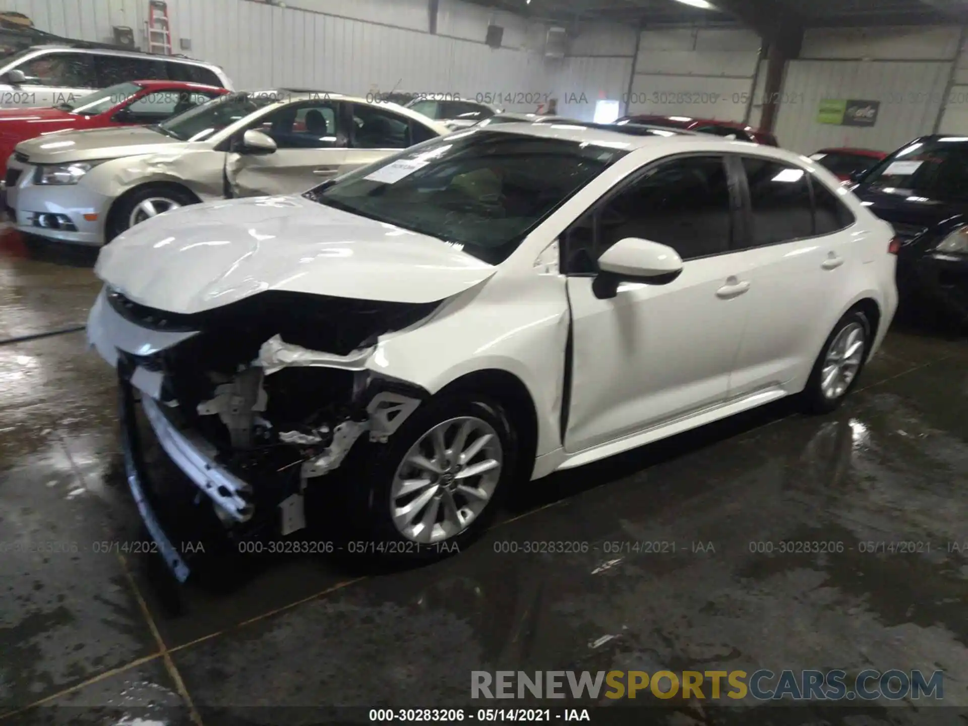 2 Photograph of a damaged car JTDHPRAE2LJ019791 TOYOTA COROLLA 2020