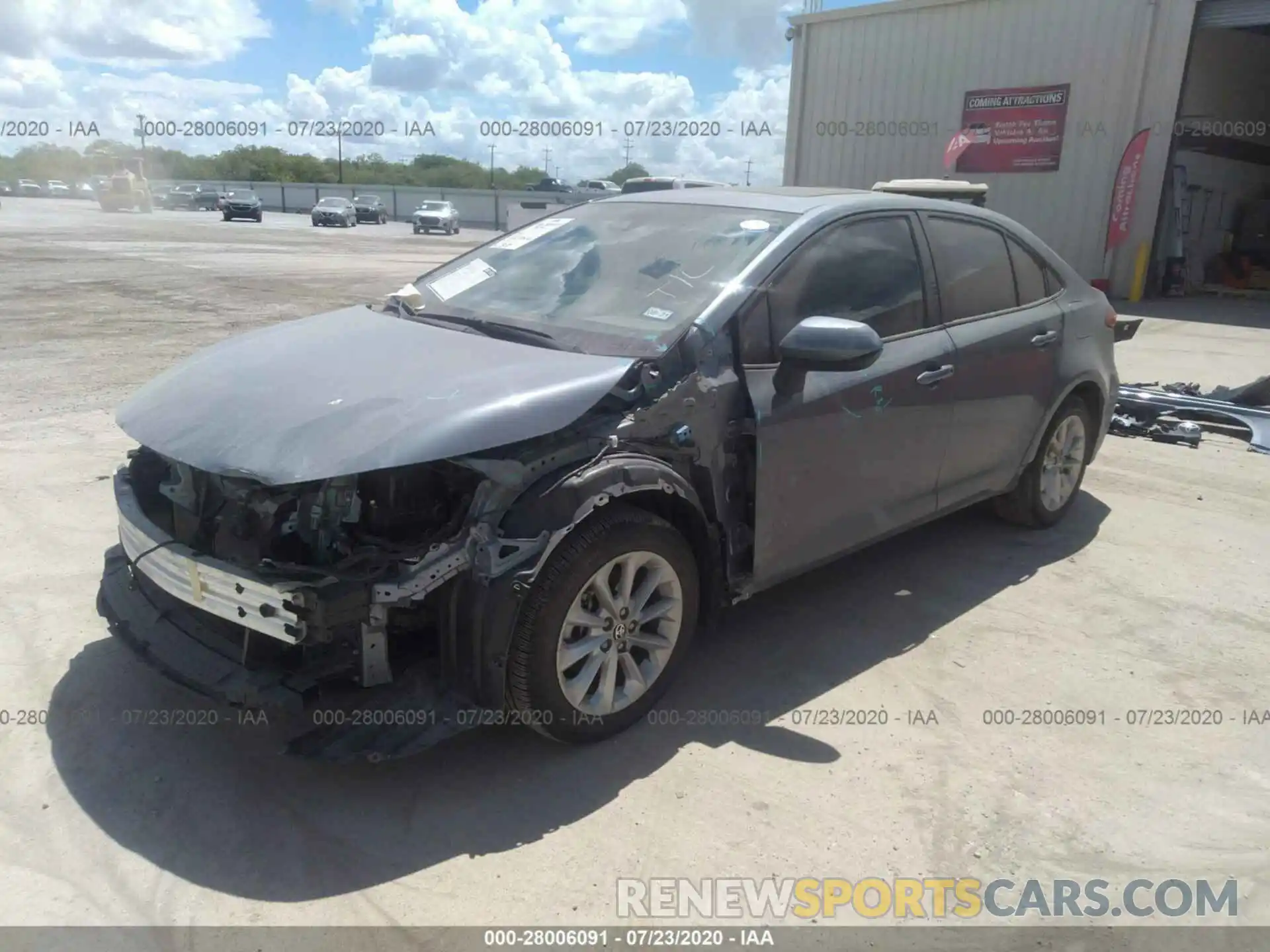 2 Photograph of a damaged car JTDHPRAE2LJ022867 TOYOTA COROLLA 2020