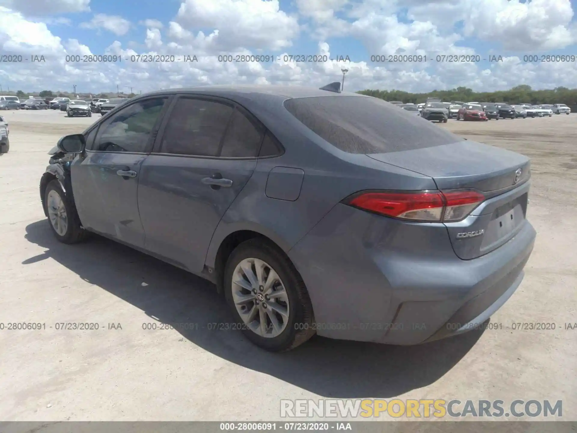 3 Photograph of a damaged car JTDHPRAE2LJ022867 TOYOTA COROLLA 2020