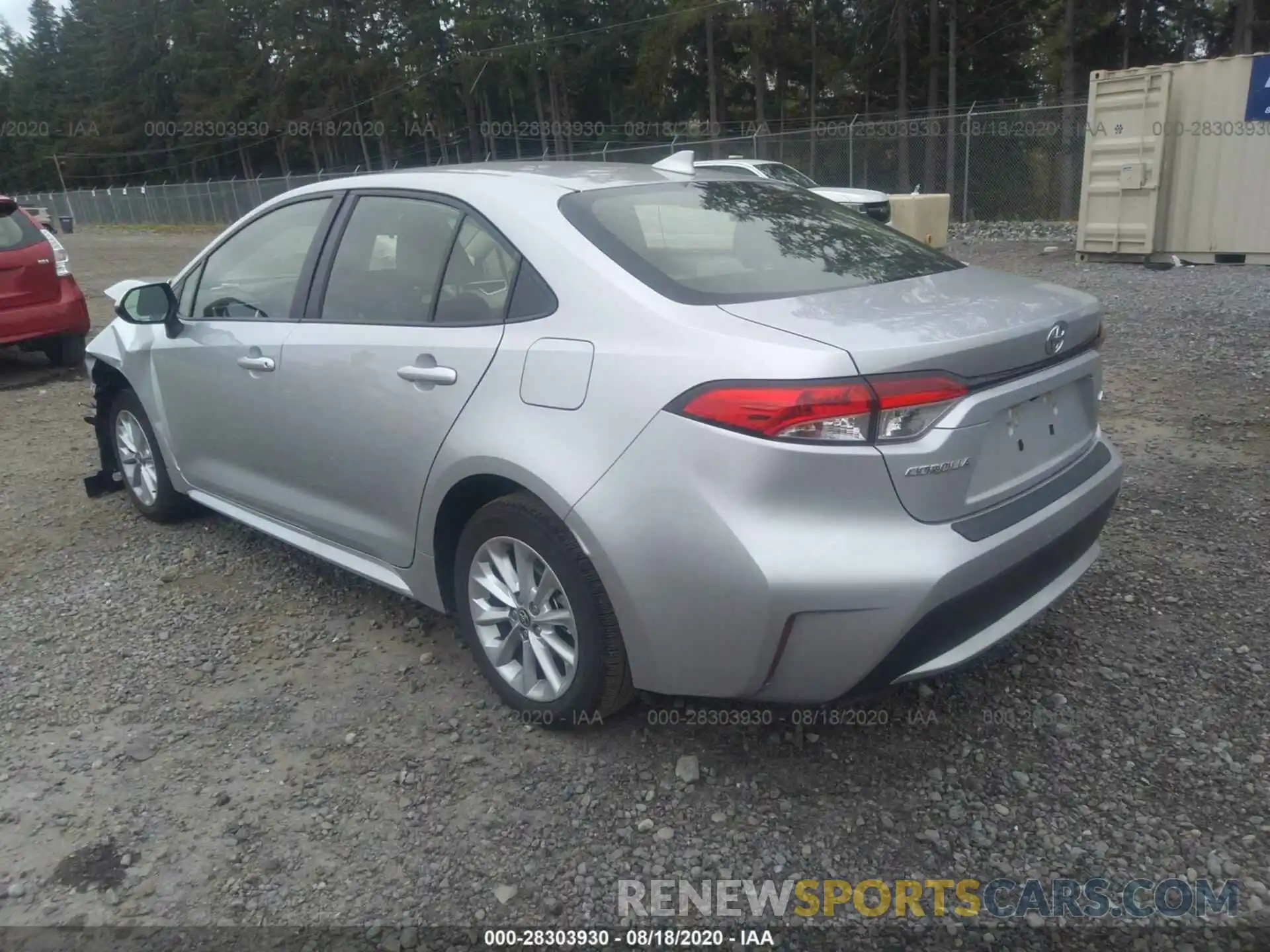 3 Photograph of a damaged car JTDHPRAE2LJ025736 TOYOTA COROLLA 2020