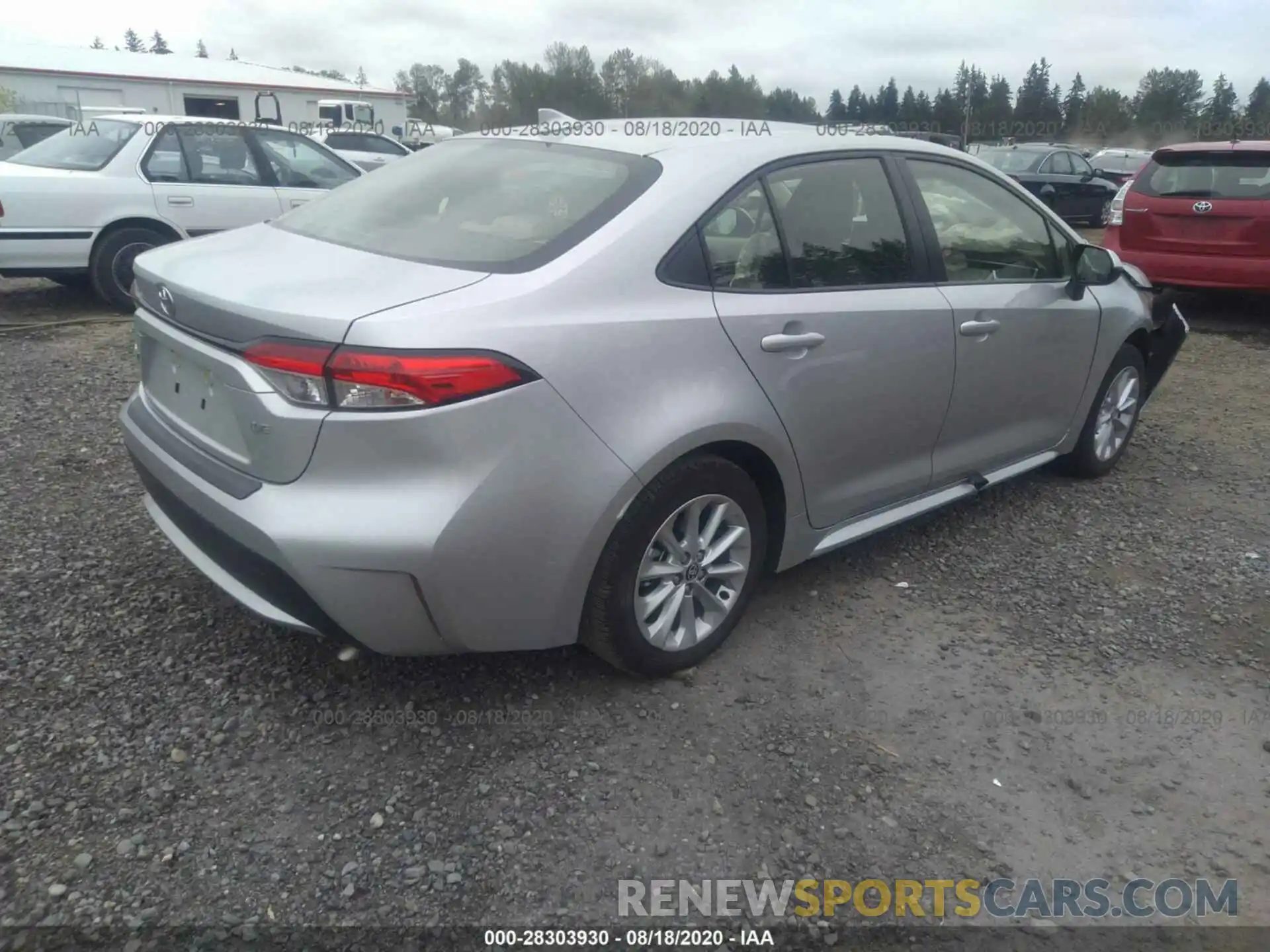 4 Photograph of a damaged car JTDHPRAE2LJ025736 TOYOTA COROLLA 2020