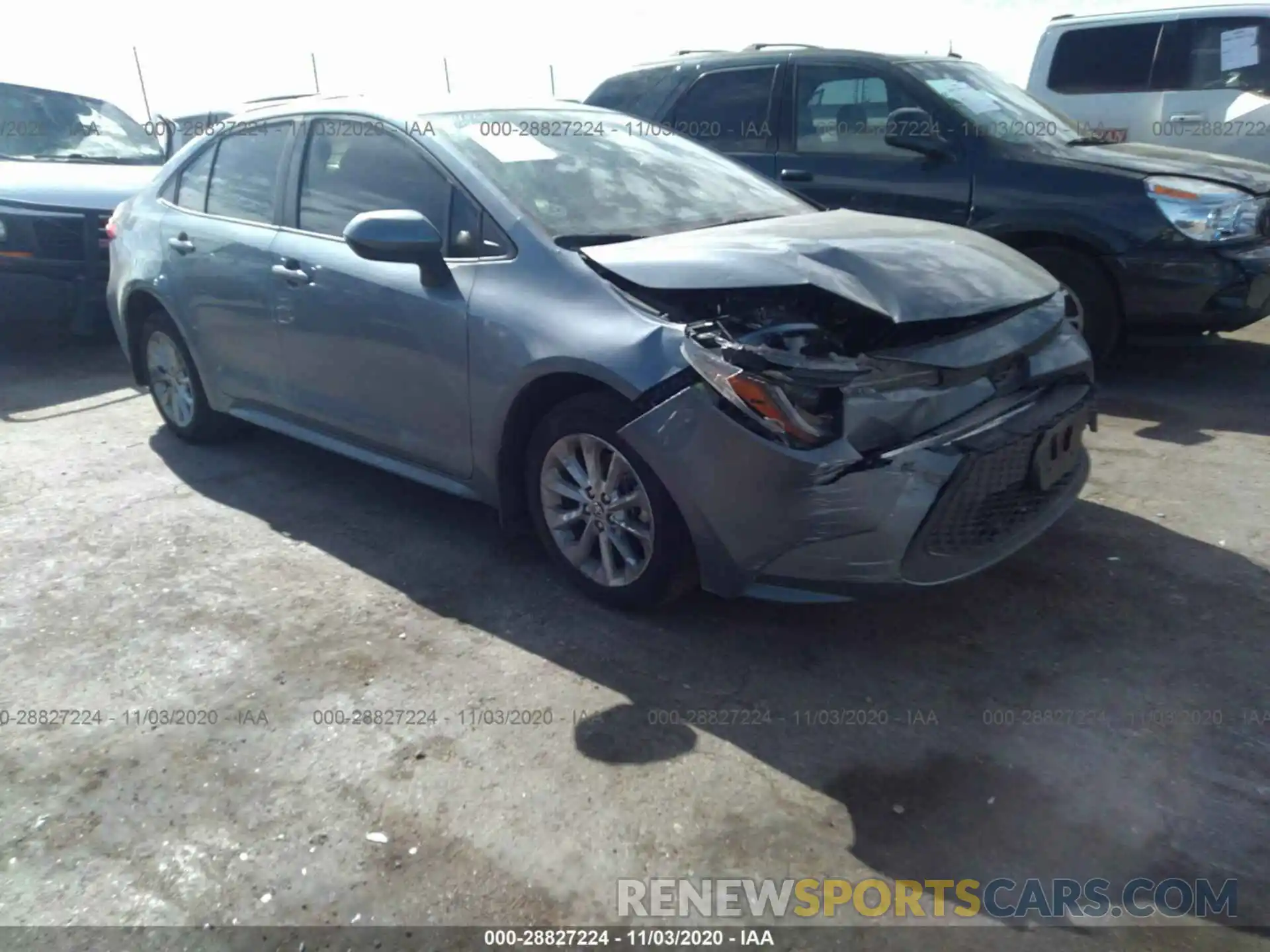 1 Photograph of a damaged car JTDHPRAE2LJ027292 TOYOTA COROLLA 2020