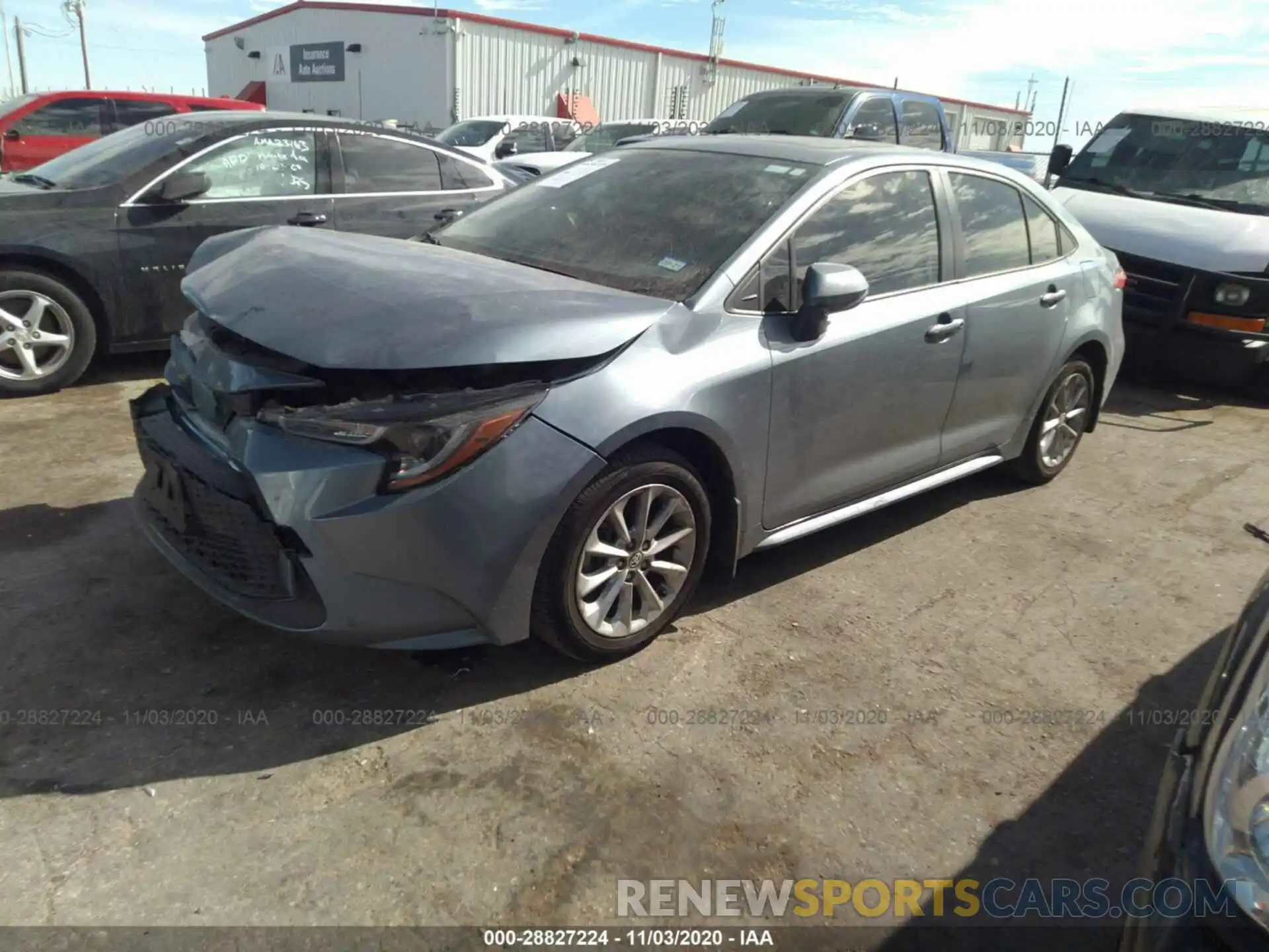 2 Photograph of a damaged car JTDHPRAE2LJ027292 TOYOTA COROLLA 2020