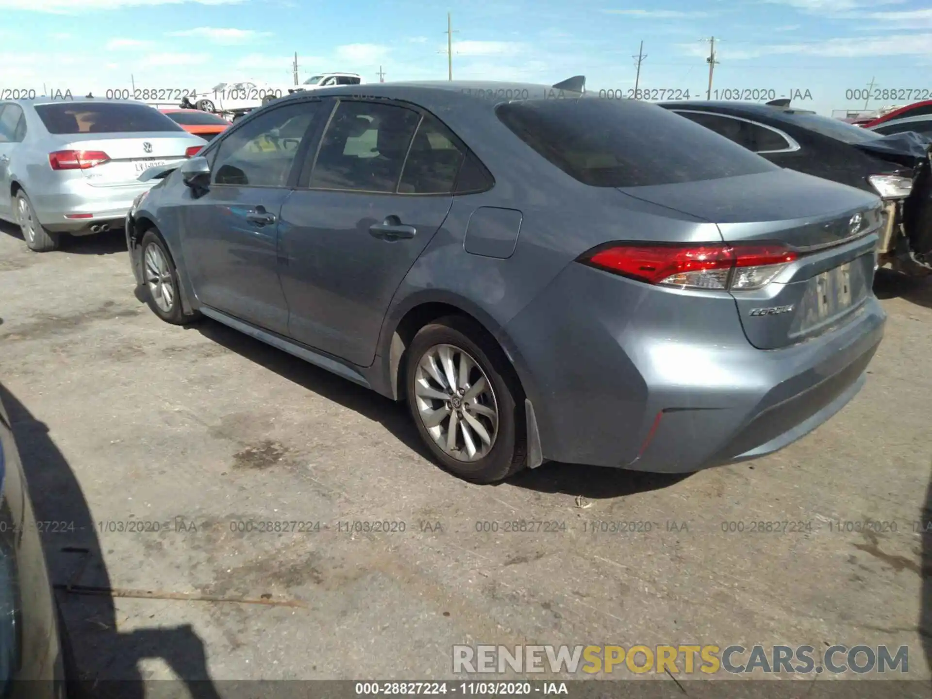 3 Photograph of a damaged car JTDHPRAE2LJ027292 TOYOTA COROLLA 2020