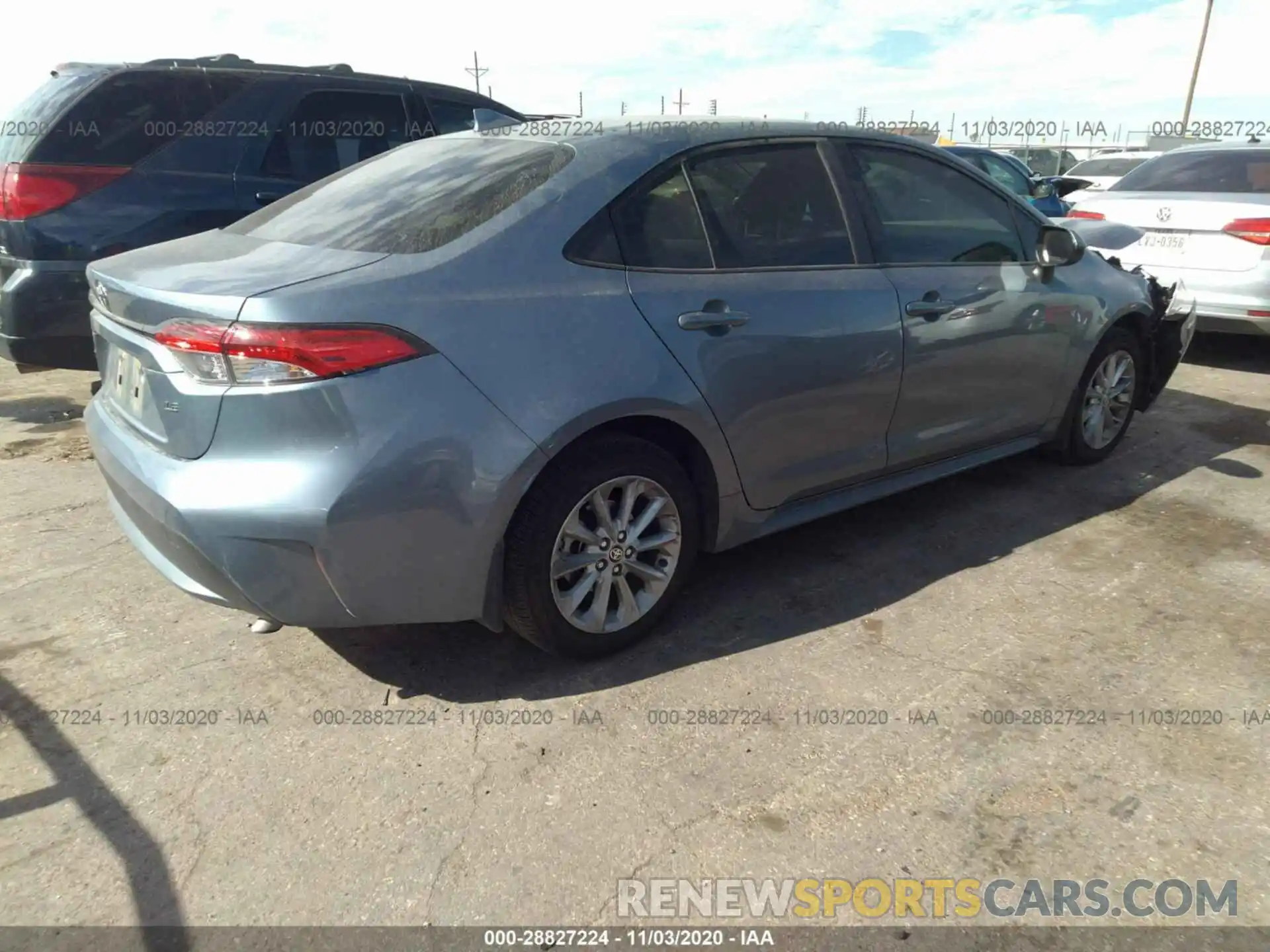 4 Photograph of a damaged car JTDHPRAE2LJ027292 TOYOTA COROLLA 2020