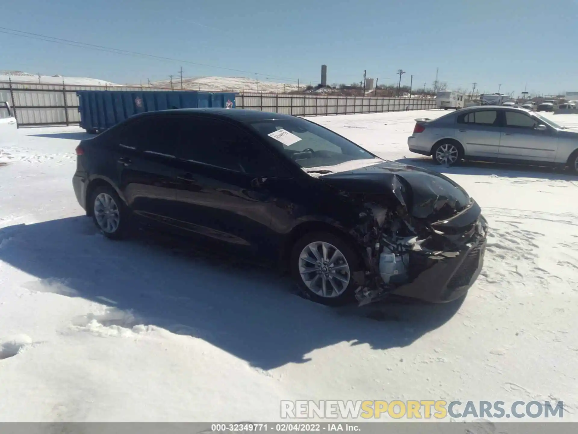 1 Photograph of a damaged car JTDHPRAE2LJ040298 TOYOTA COROLLA 2020