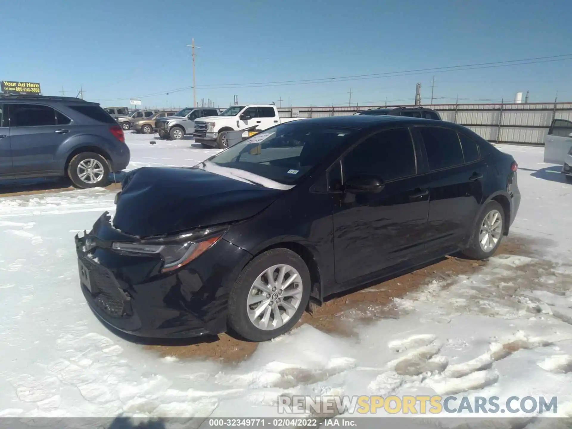 2 Photograph of a damaged car JTDHPRAE2LJ040298 TOYOTA COROLLA 2020