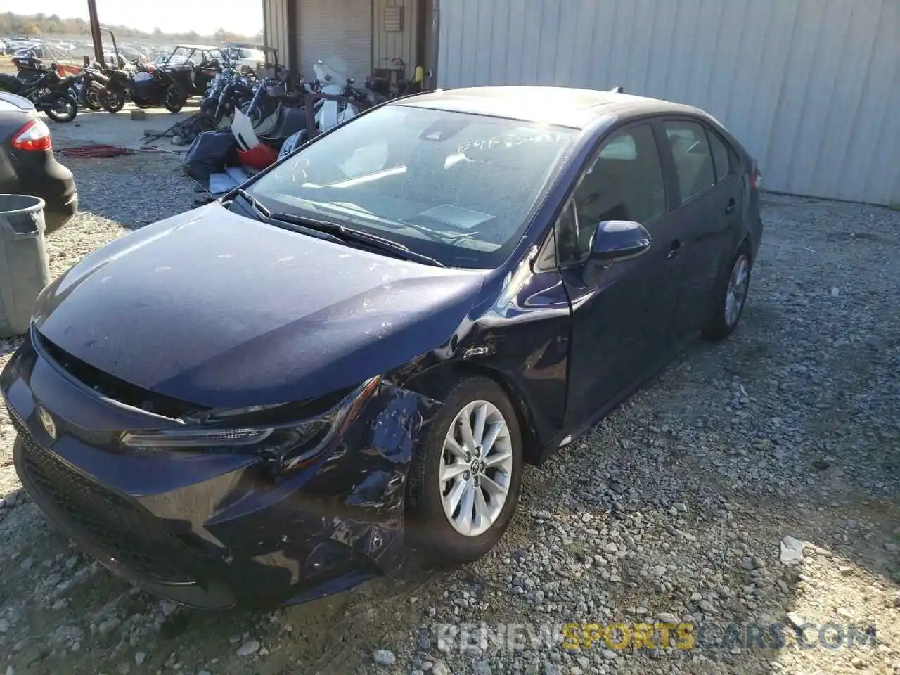 2 Photograph of a damaged car JTDHPRAE2LJ043394 TOYOTA COROLLA 2020