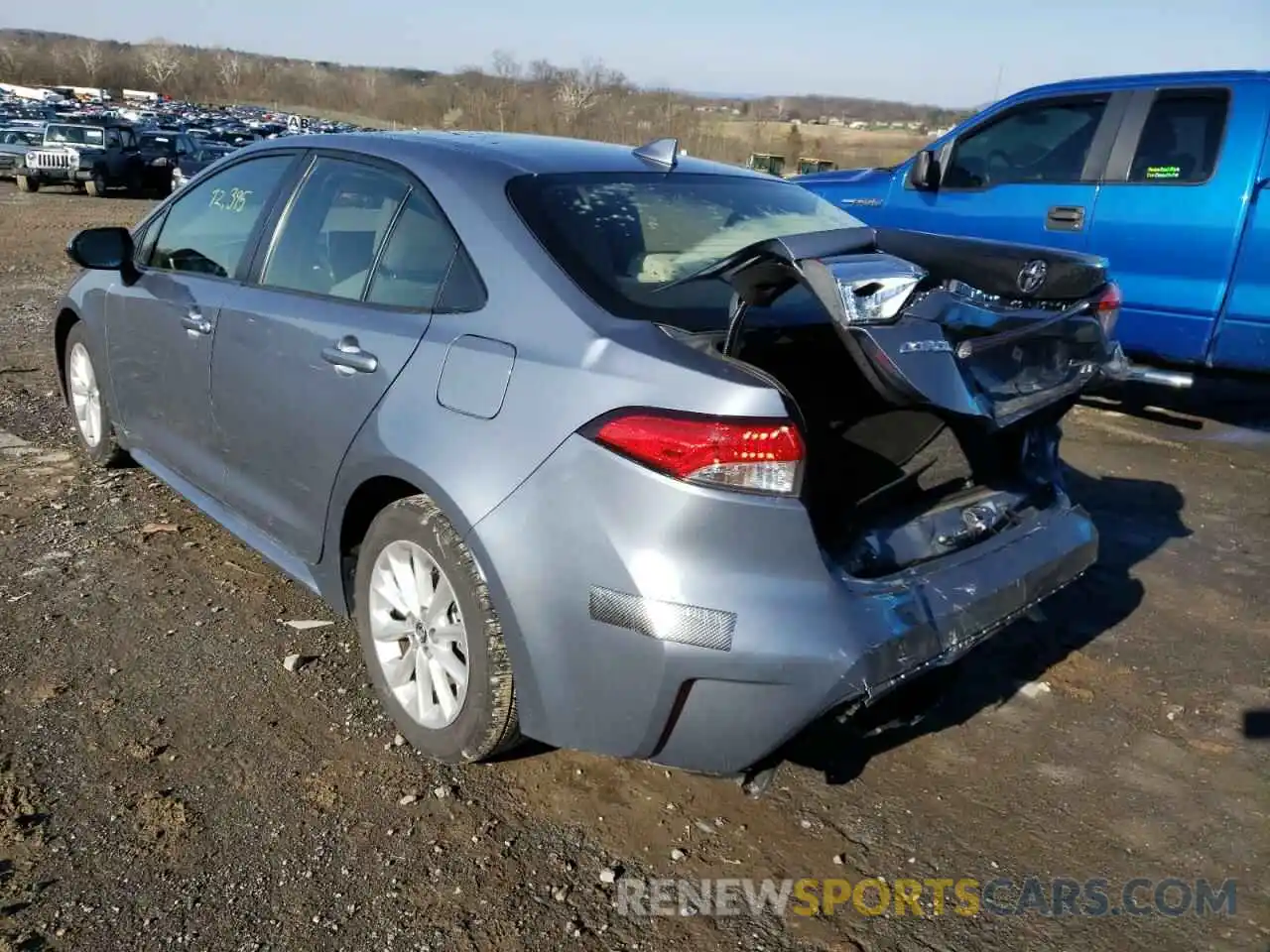 3 Photograph of a damaged car JTDHPRAE2LJ048711 TOYOTA COROLLA 2020